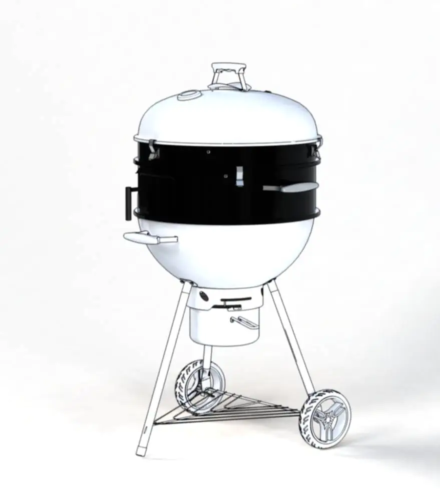 TrendLine Aufsätze für Kugelgrill Smoken Räuchern Niedrigtemperaturgaren