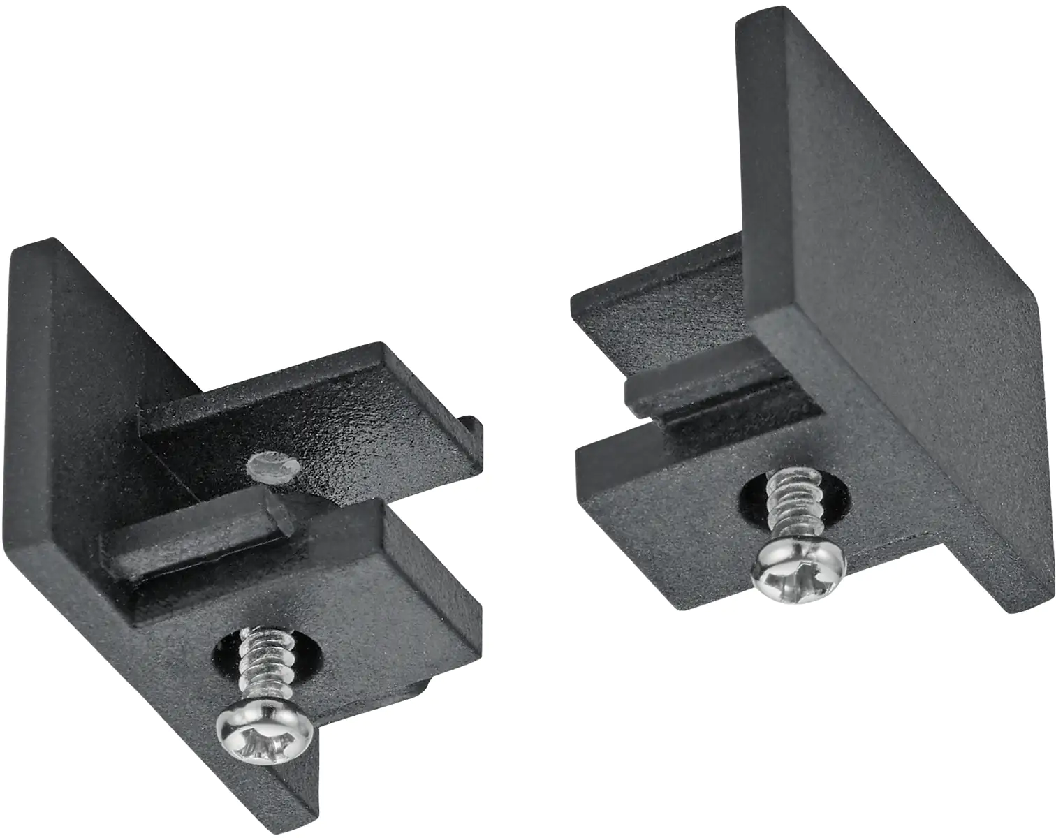 Trio Leuchten Endkappen DUOline für Schienen schwarz matt 2er-Set