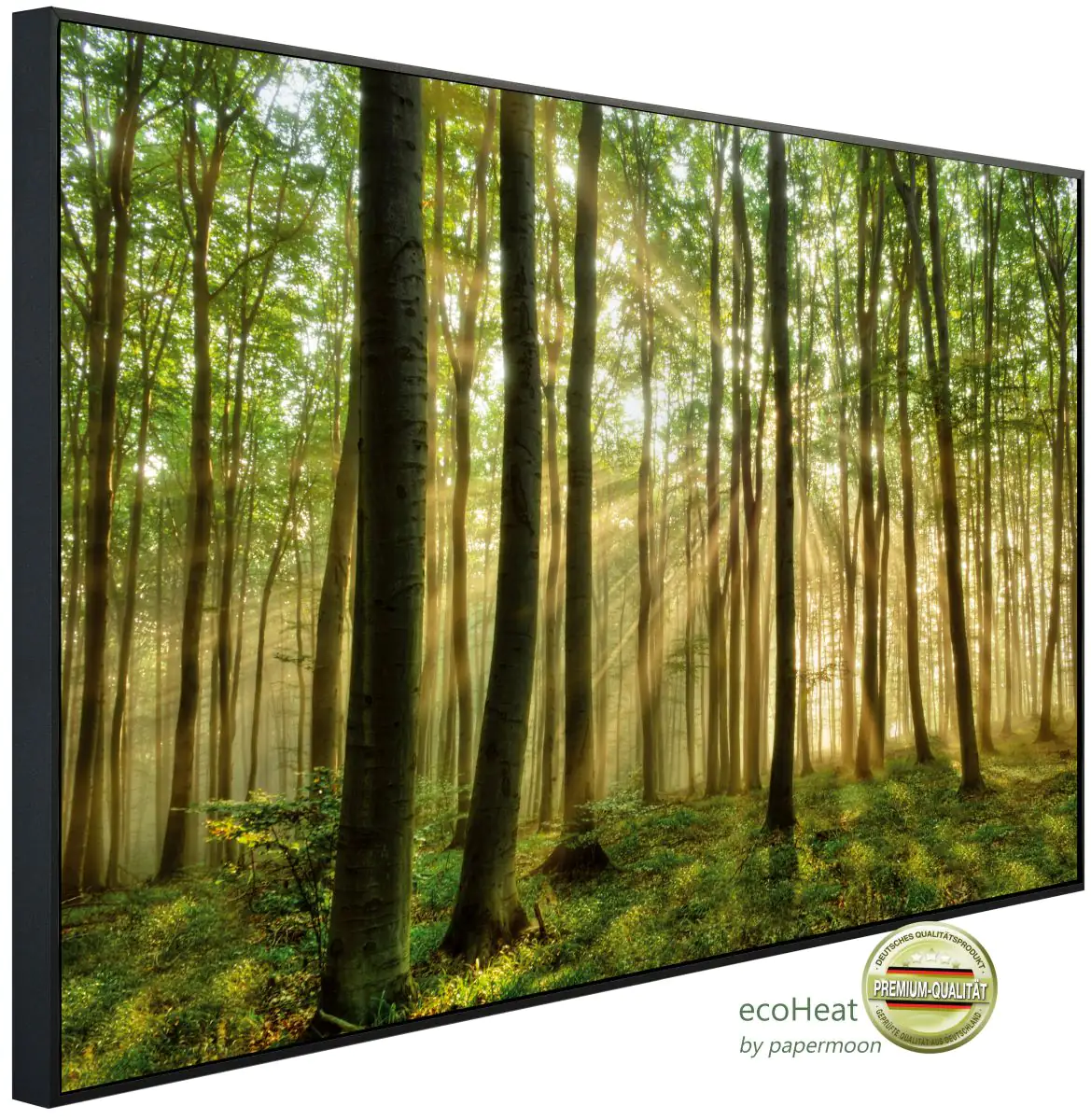 papermoon Infrarotheizkörper EcoHeat 60x120 cm 1000 Watt, Wald Morgensonne
