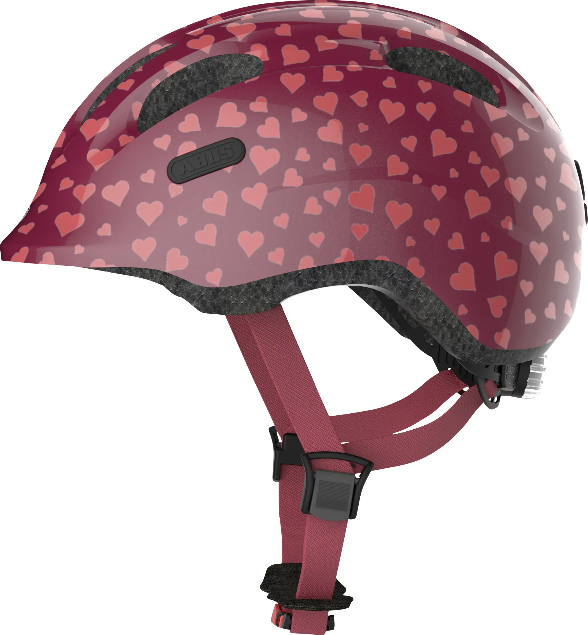 Abus Fahrradhelm Kinder Kids Pro Größe  S cherry heart
