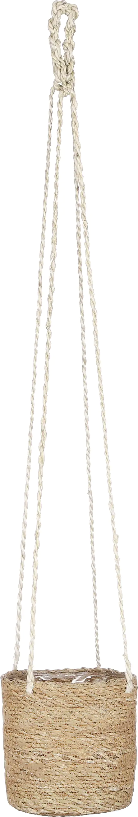 Mica Seegraskorb Atlantic hellbaraunØ 16 x  H 16 cm Seegras hängend