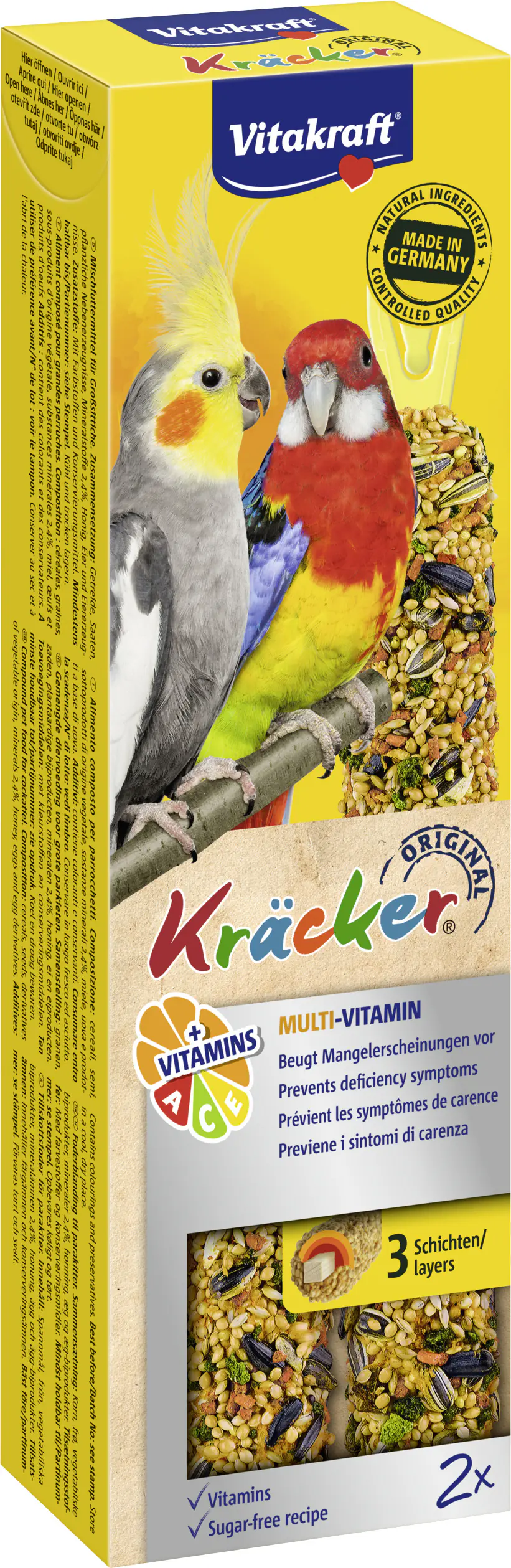 Vitakraft Kräcker® Multi Vitamin 2 Stück / 180 g Vitakraft Kräcker® Multi Vitamin 2 Stück / 180 g