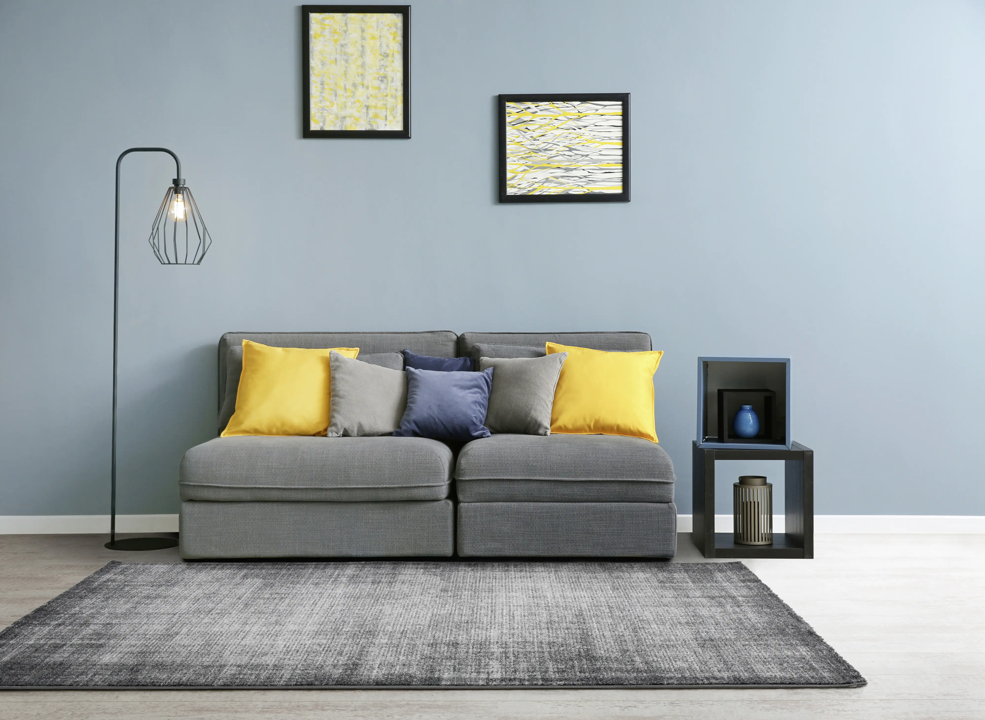 Andiamo Teppich Campos grau, 67 x 140 cm