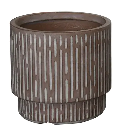 Mica Decorations Pflanztopf Oslo Ø 26 x 26,5 cm braun