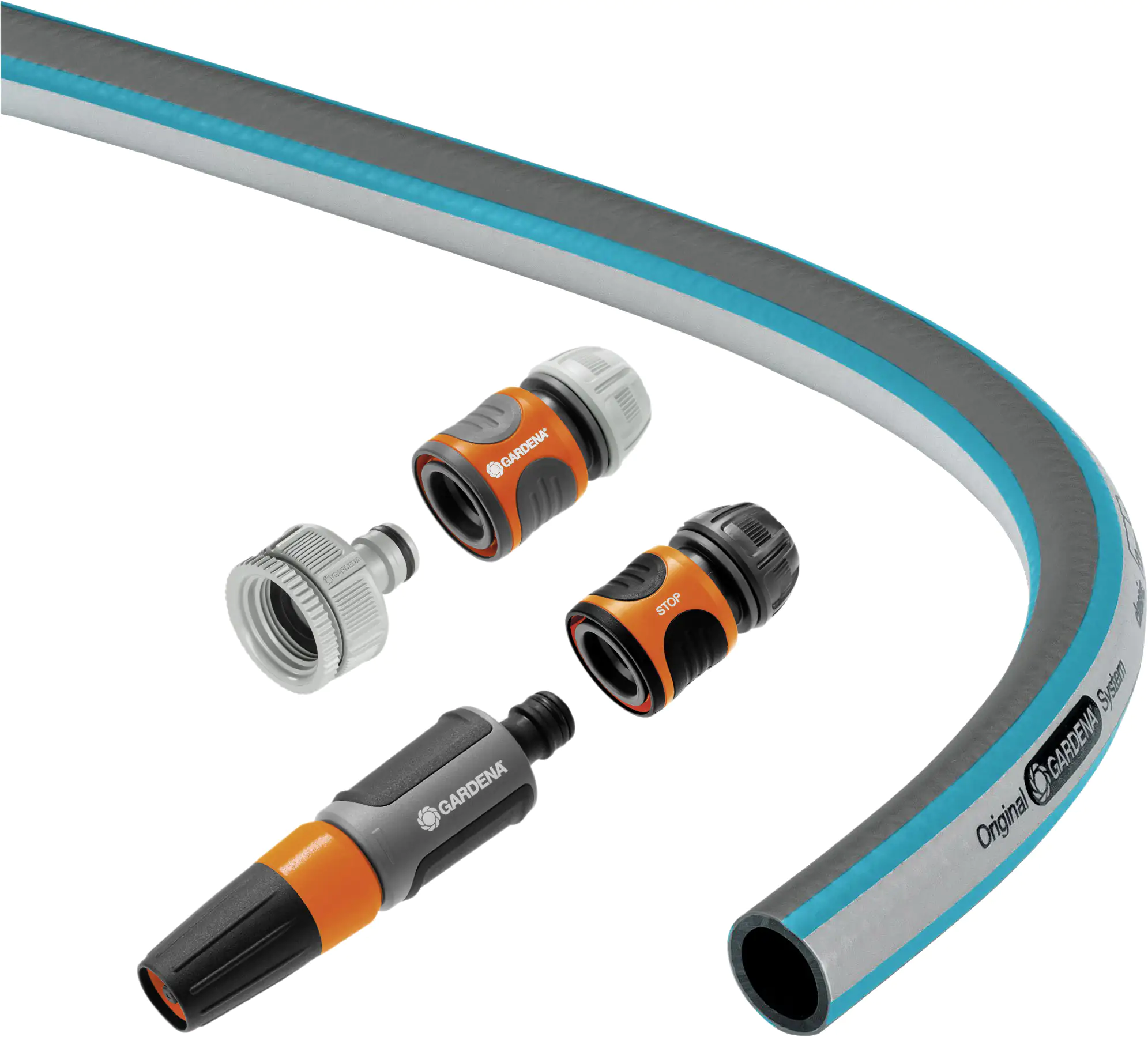 Gardena Schlauch Classic 20 m mit Systemteile 13 mm (1/2"), 20 m