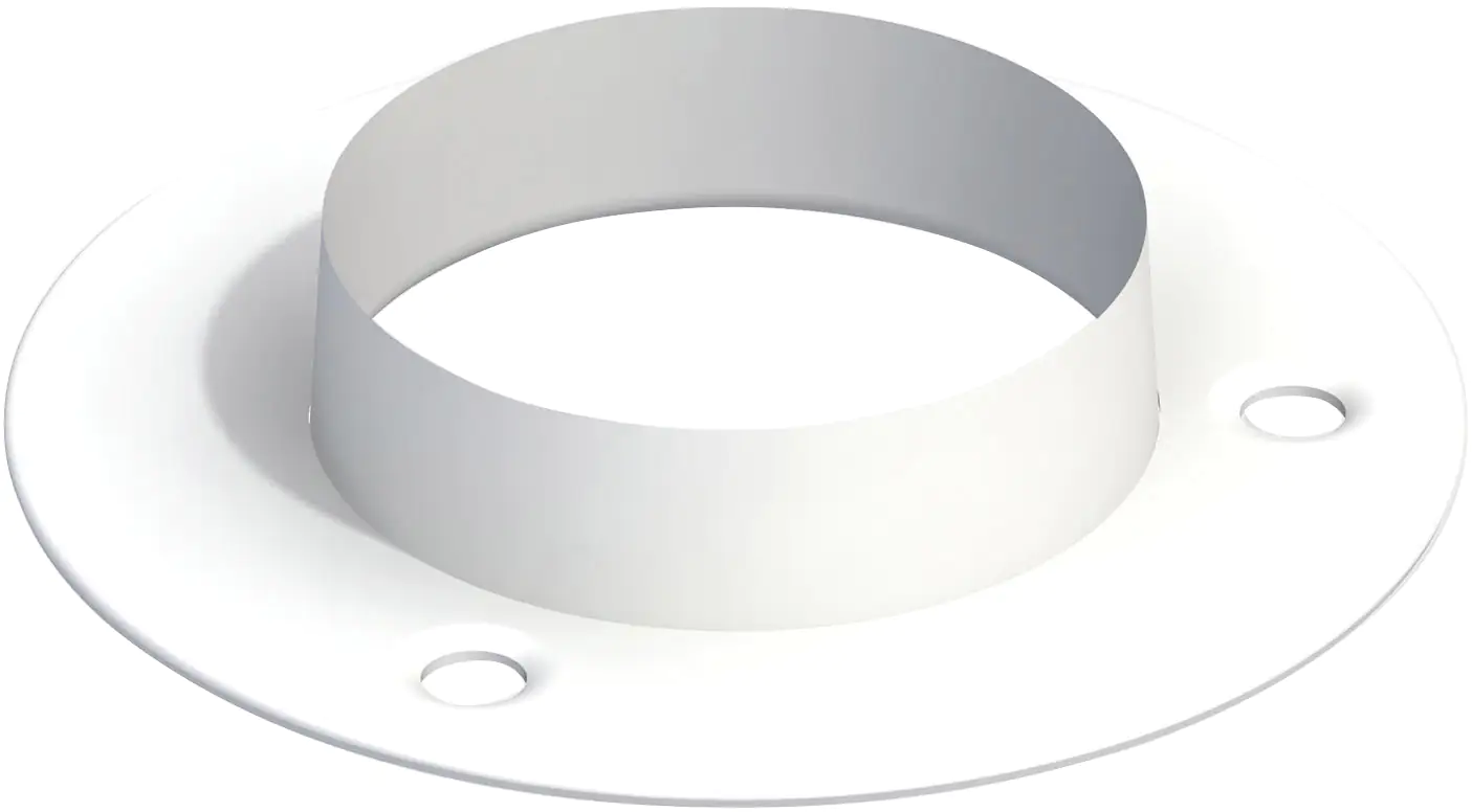 alfer Wandlager-Set Ø 25 mm Stahl beschichtet weiss