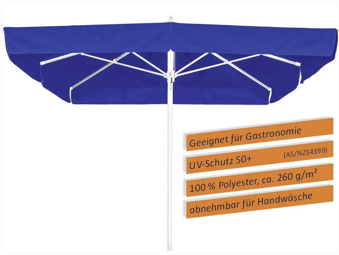 Schneider Sonnenschirm Quadro royalblau 300 x 300 cm