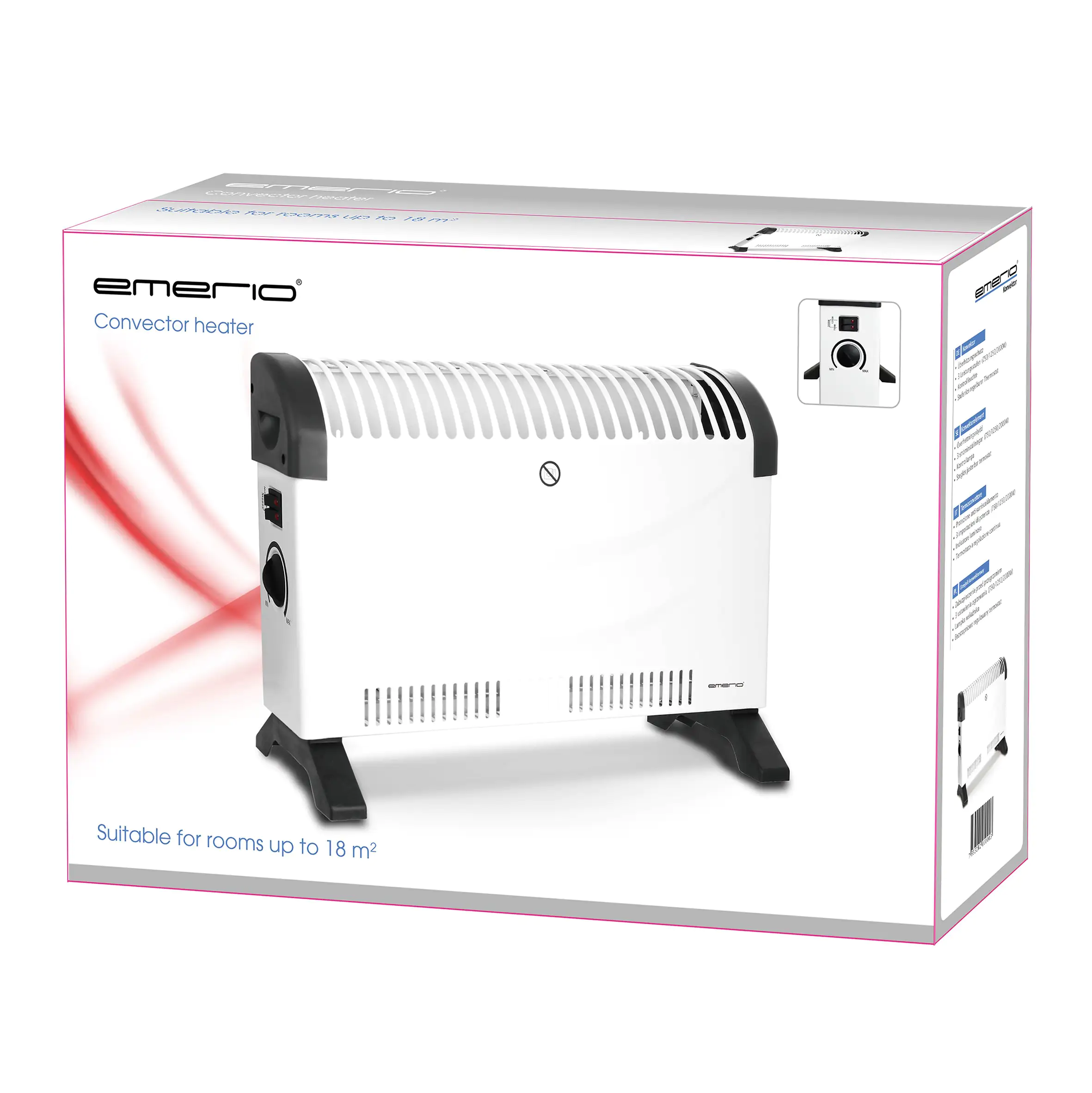 emerio Konvektor 2000 Watt, Ventilatorfunktion, weiß emerio Konvektor 2000 Watt, Ventilatorfunktion, weiß