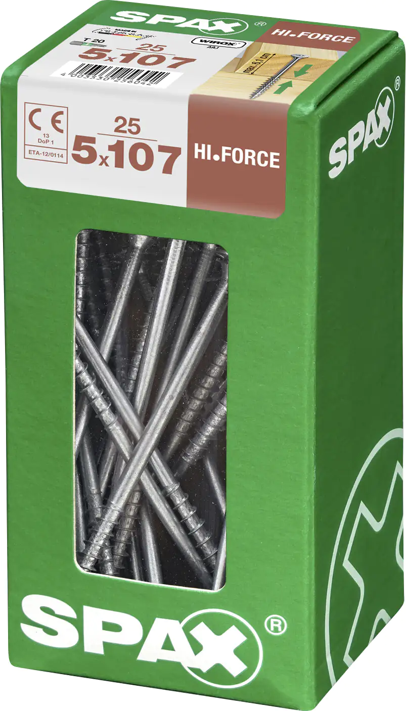 Spax Universalschrauben 5.0 x 107 mm TX 20 - 25 Stk.