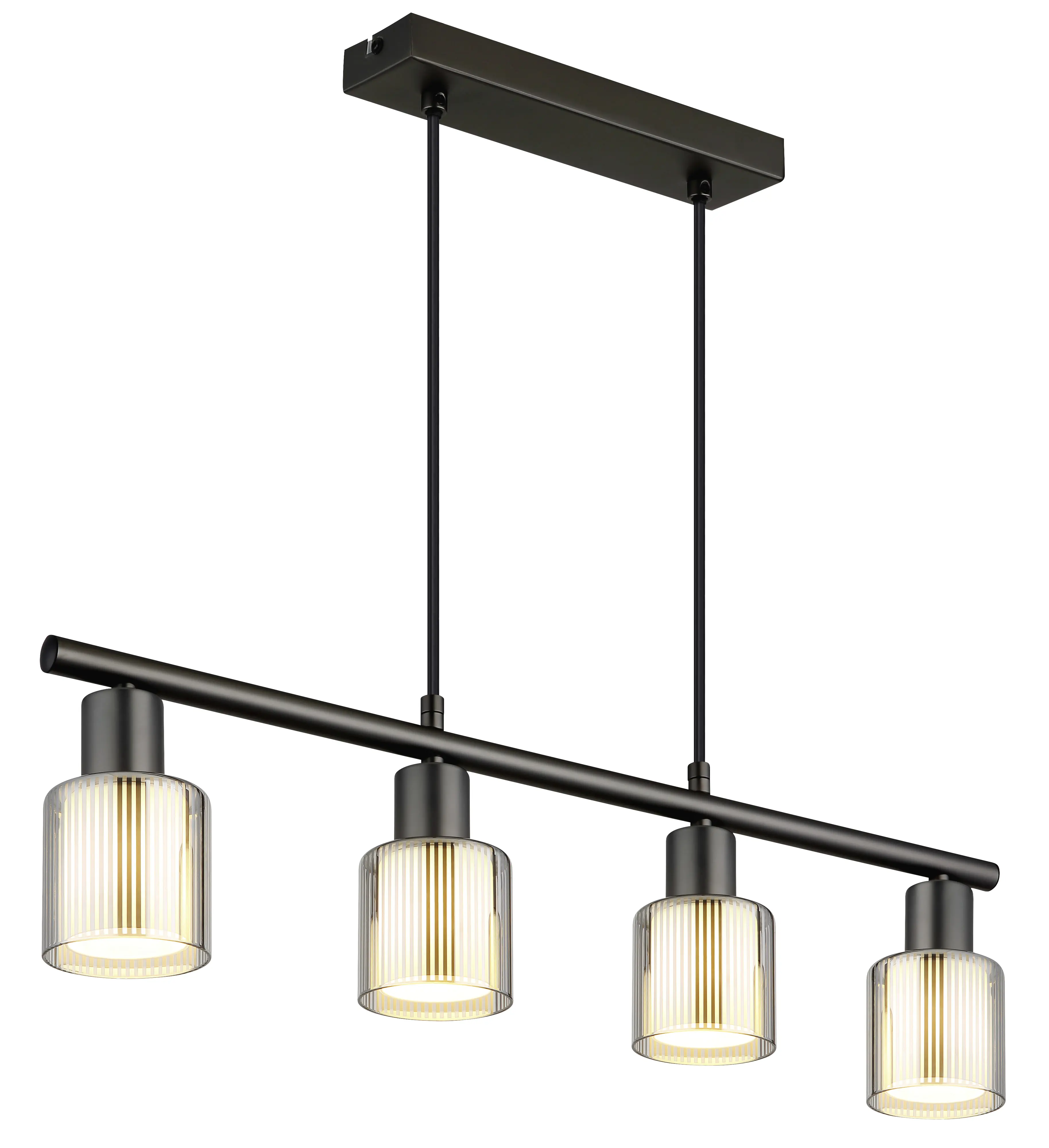 Globo Hängeleuchte Villegas 62 x 8 x 120 cm L x B x H schwarz-chrom matt