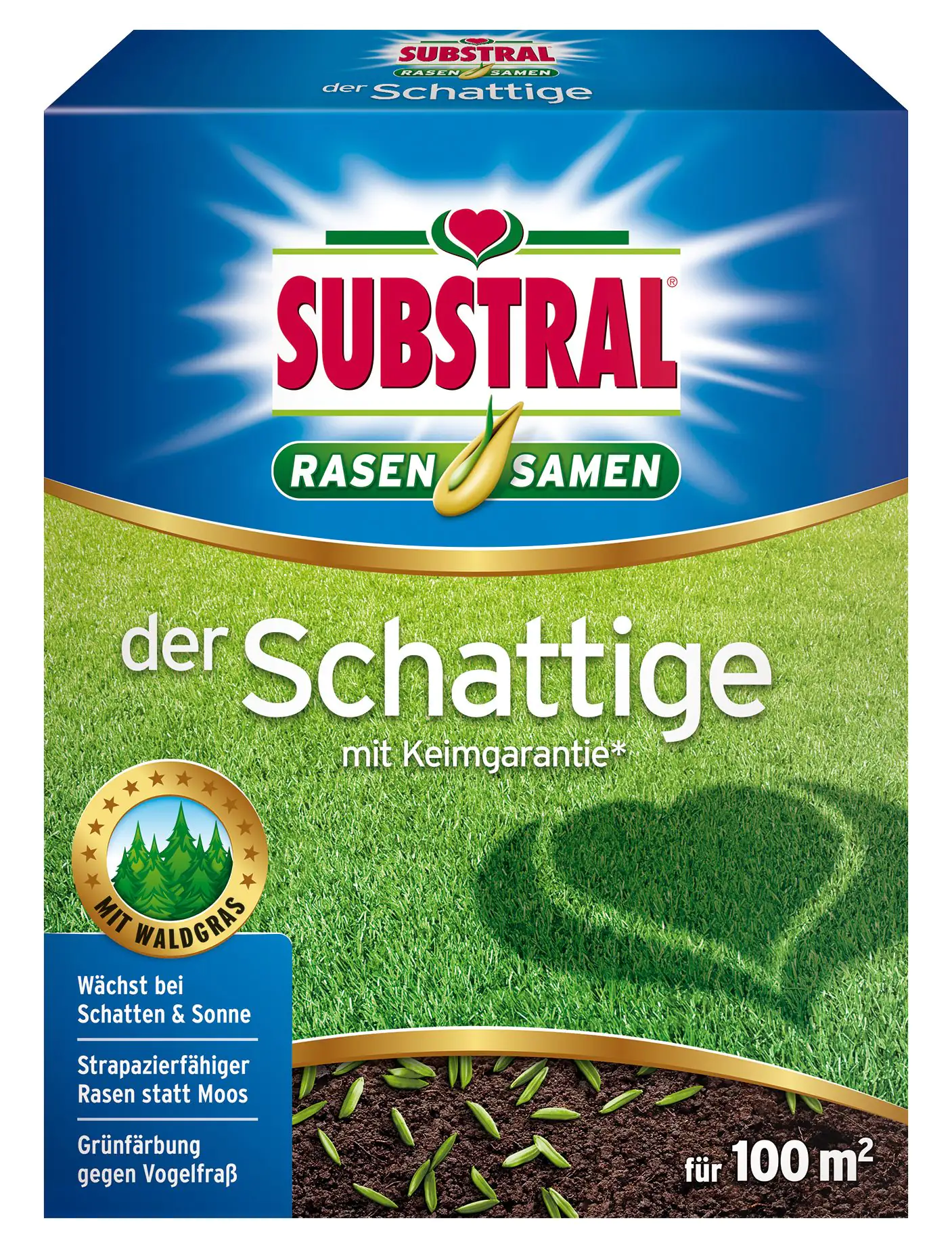 Substral Rasensamen der Schattige 2 kg, für 100 m²