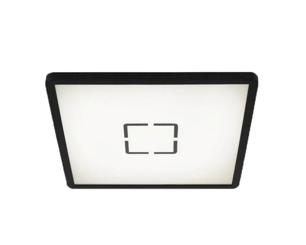 Briloner Slim LED Panel Free schwarz 19 x 19 cm mit Backight-Effekt