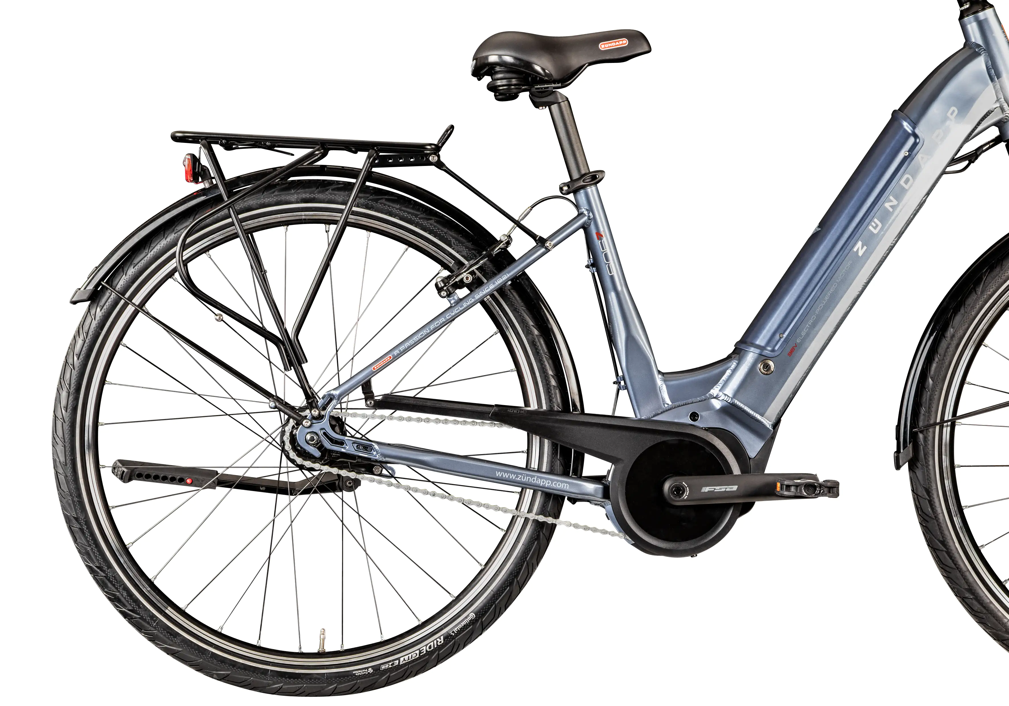 Zündapp E-Bike City Z909 28 Zoll 7-Gang 400 Wh grau