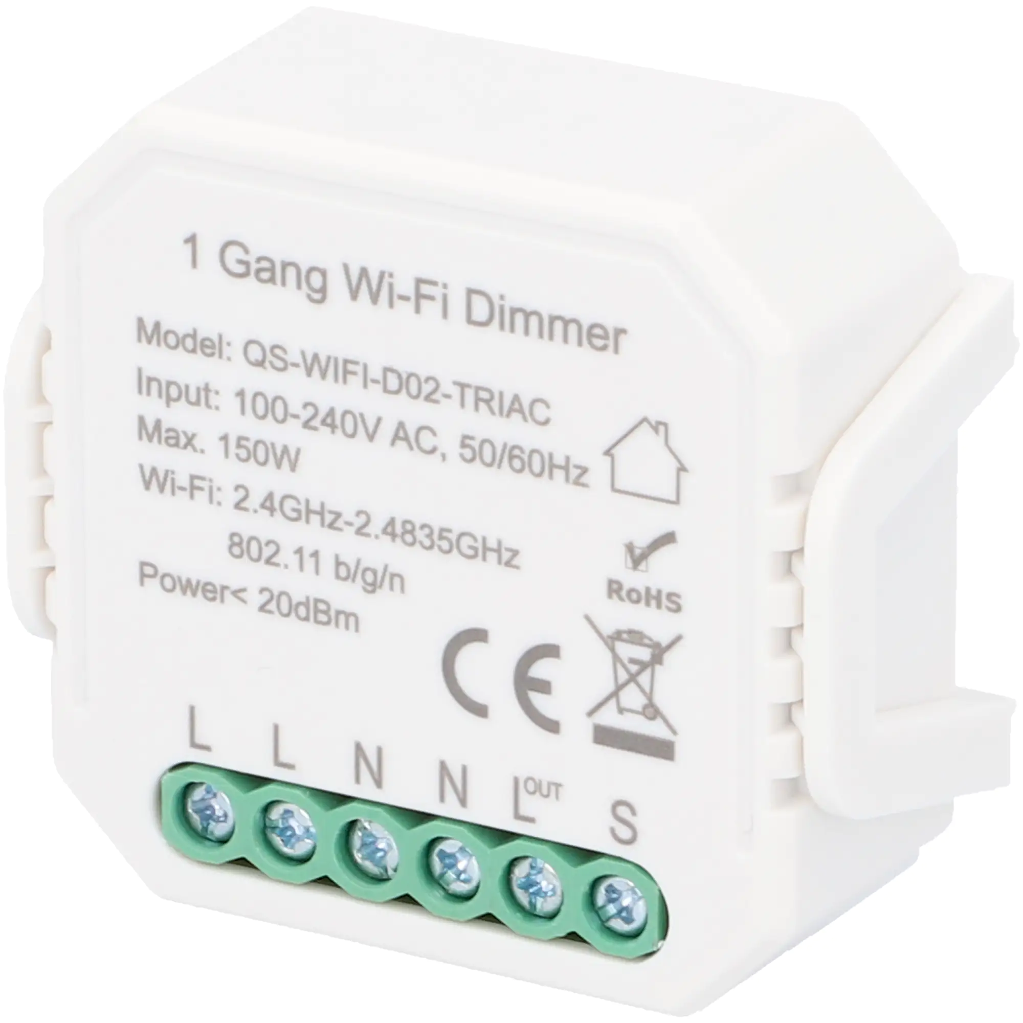 Unitec WIFI Dimmer-Einbaumodul steuerbar per Tuya-App