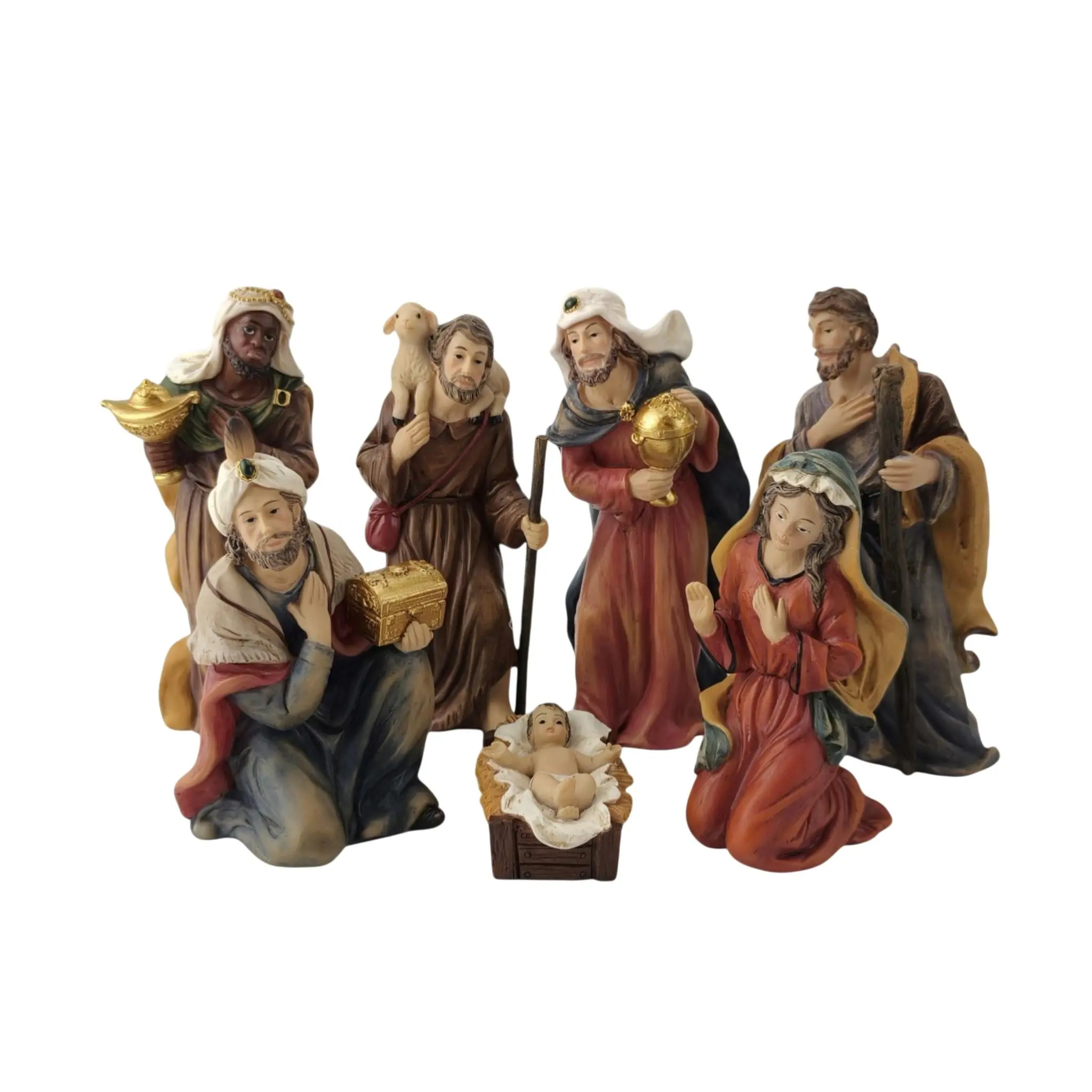 Dekofigur Krippenfiguren-Set 7-tlg 23,5 x 35 cm mehrfarbig