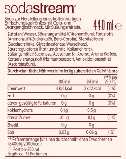 Sodastream Sirup SchwipSchwap ohne Zucker 440 ml Sodastream Sirup SchwipSchwap ohne Zucker 440 ml