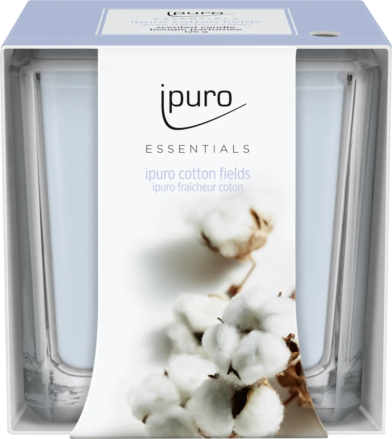 ipuro ESSENTIALS Duftkerze Cotton Fields 125 g