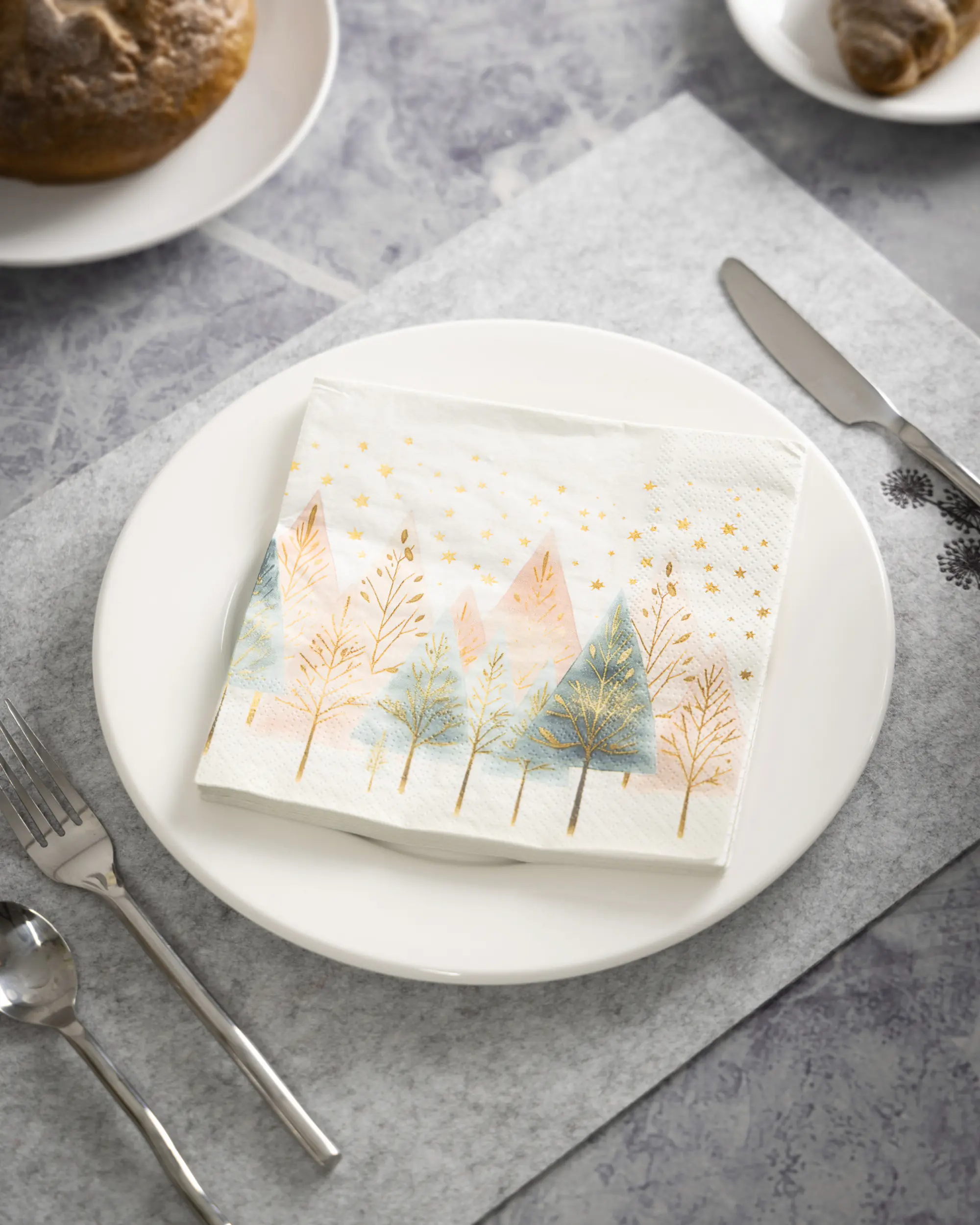 Eglo Servietten Landschaft & Bäume bunt 16,5 x 16,5 cm - 20er Pack