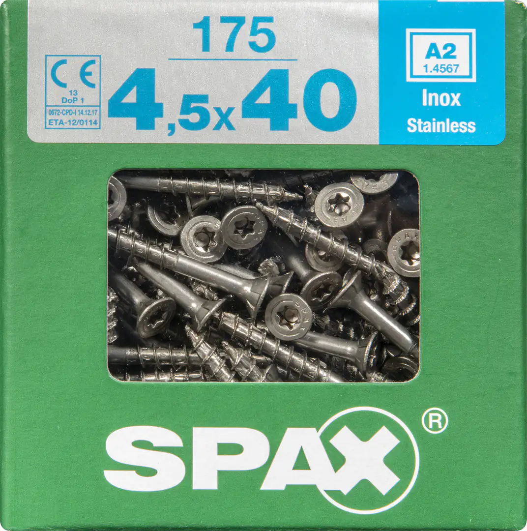 Spax Universalschrauben 4.5 x 40 mm TX 20 - 175 Stk.
