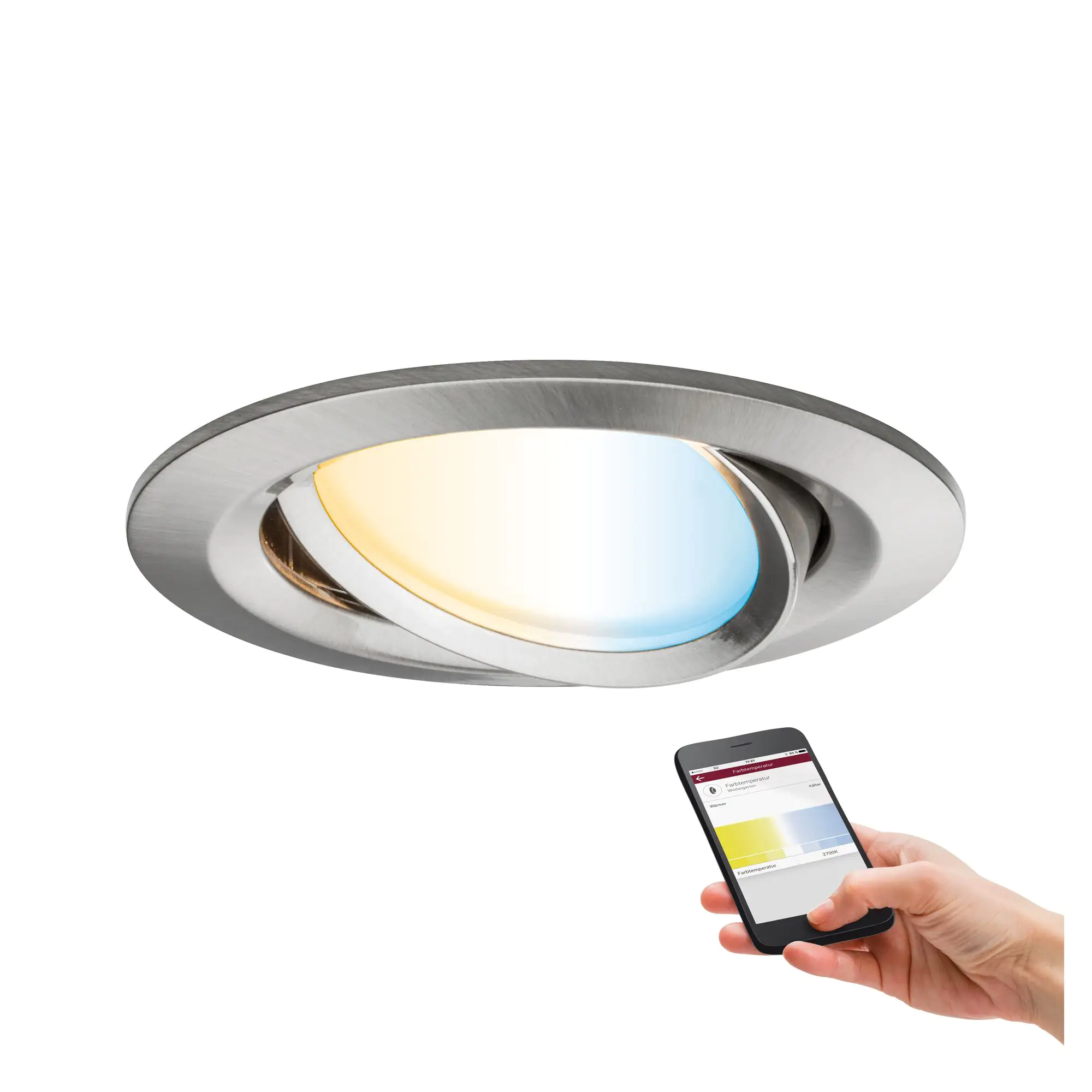 Standard 230 V Smart Home Zigbee 3.0 Sphérique LED E14 470lm 5W RGBW Gradable Depoli 91304069