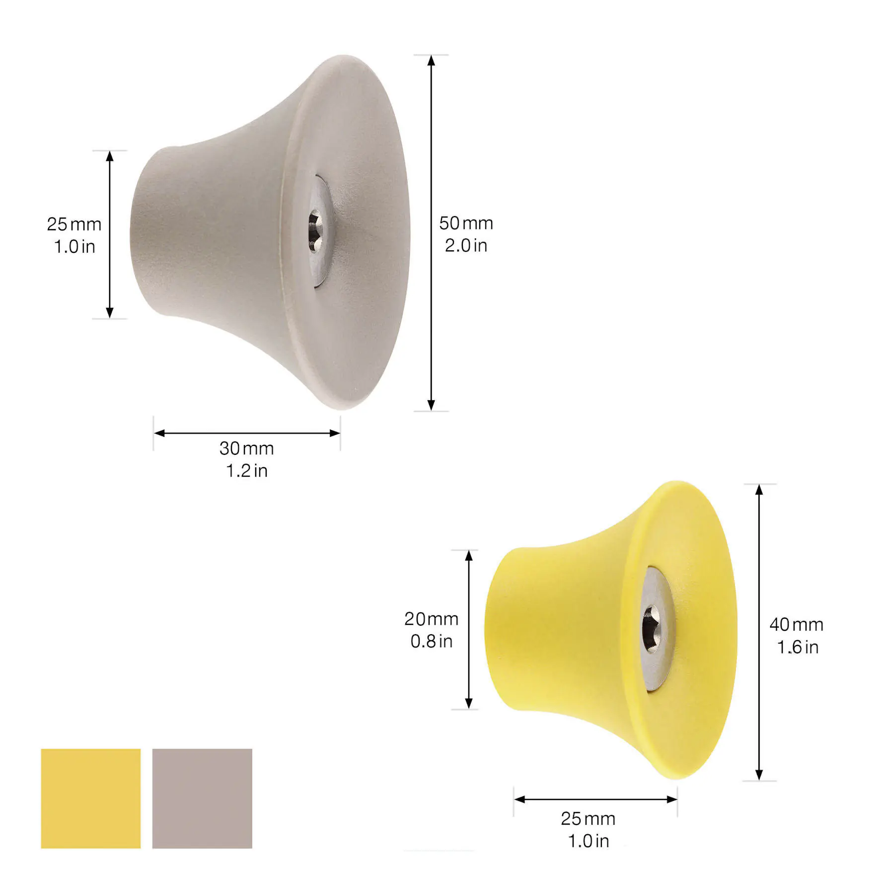 Wagner Wandhaken-Set hooks4home Tulip Tragkraft bis 2 kg Kunststoff gelb taupe 4 Stück Wagner Wandhaken-Set hooks4home Tulip Tragkraft bis 2 kg Kunststoff gelb taupe 4 Stück
