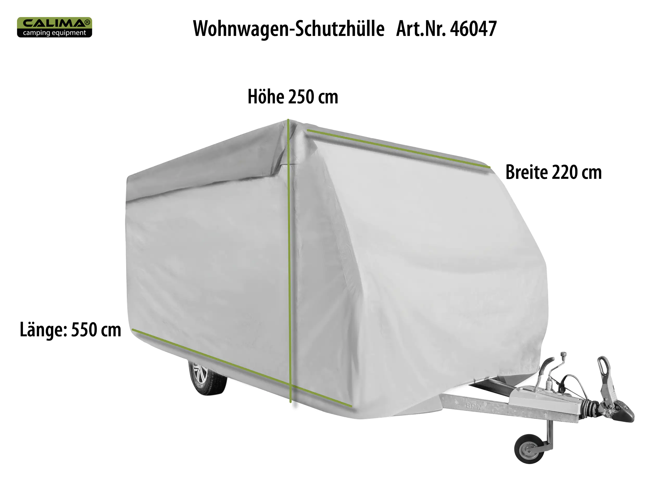 Wohnwagen Schutzhülle 550 x 250 x 220 cm Wohnwagen Schutzhülle 550 x 250 x 220 cm