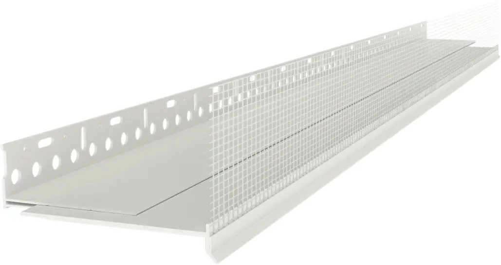 Baukom PVC-Sockelprofil 2 m x 140 - 180 mm