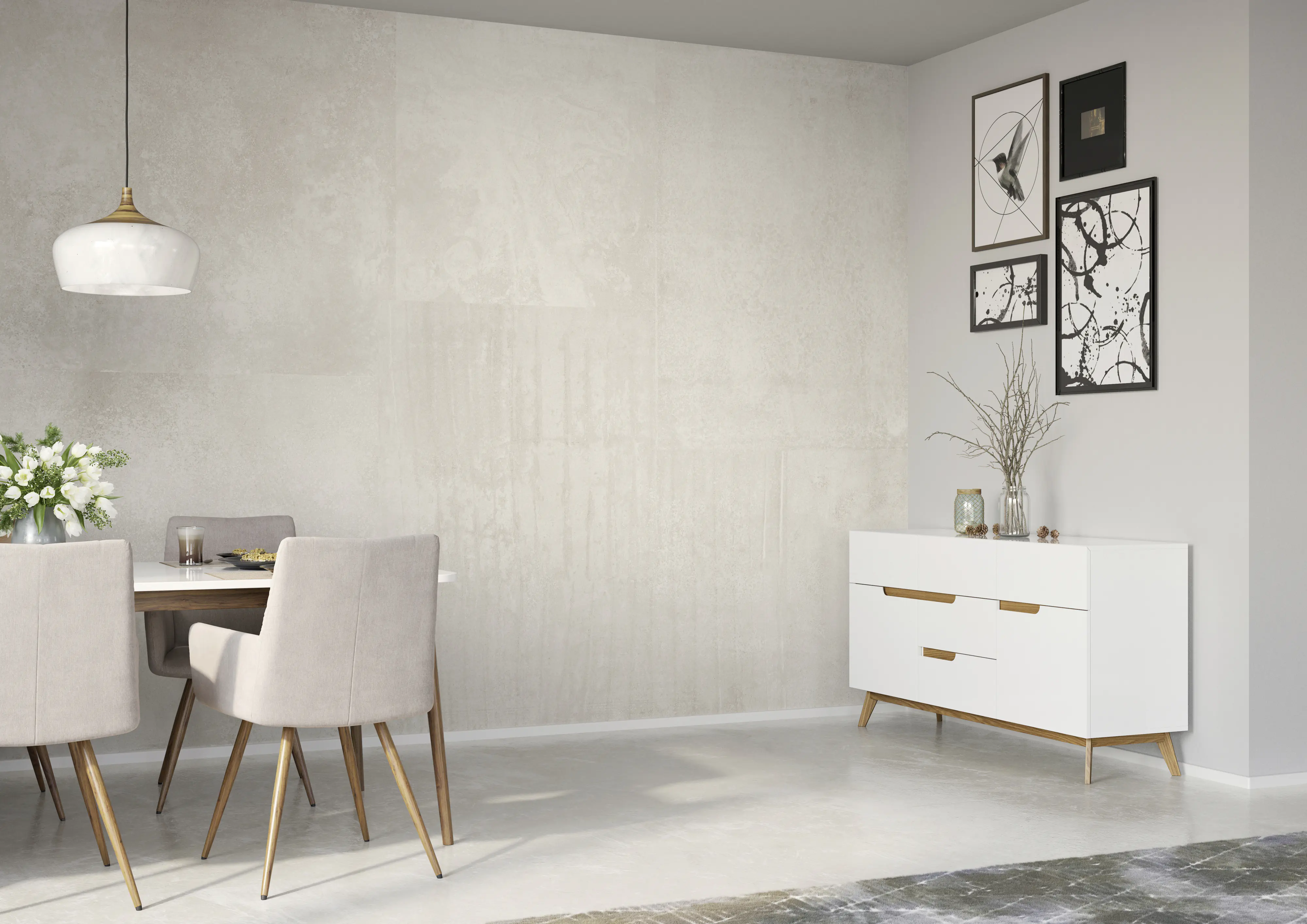 Rasch Vlies Fototapete 364217 Weiß-Offwhite Muster & Motive 3 m x 4,24 m