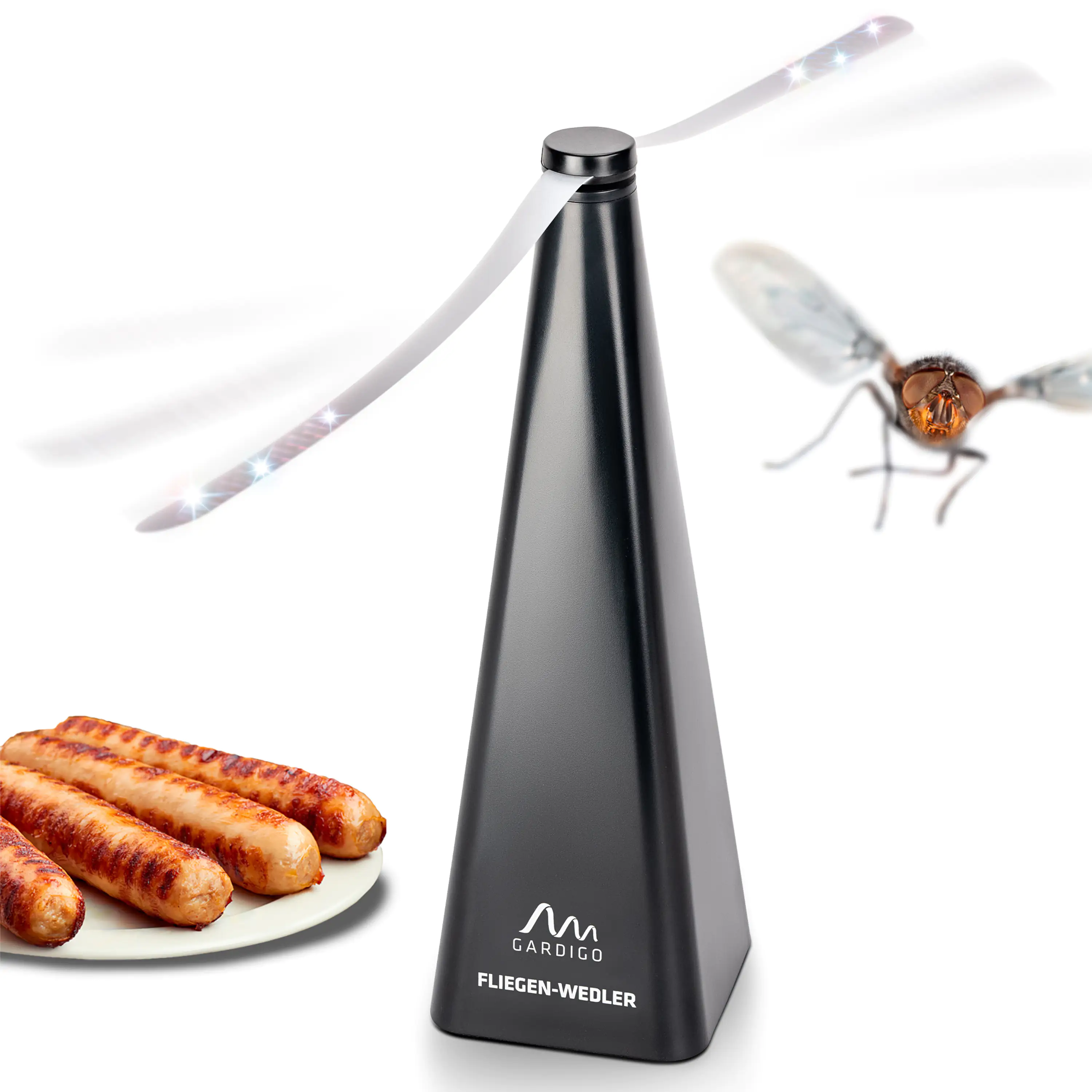 Gardigo Fliegenwedler mit Aufhänger batteriebetrieben Gardigo Fliegenwedler mit Aufhänger batteriebetrieben