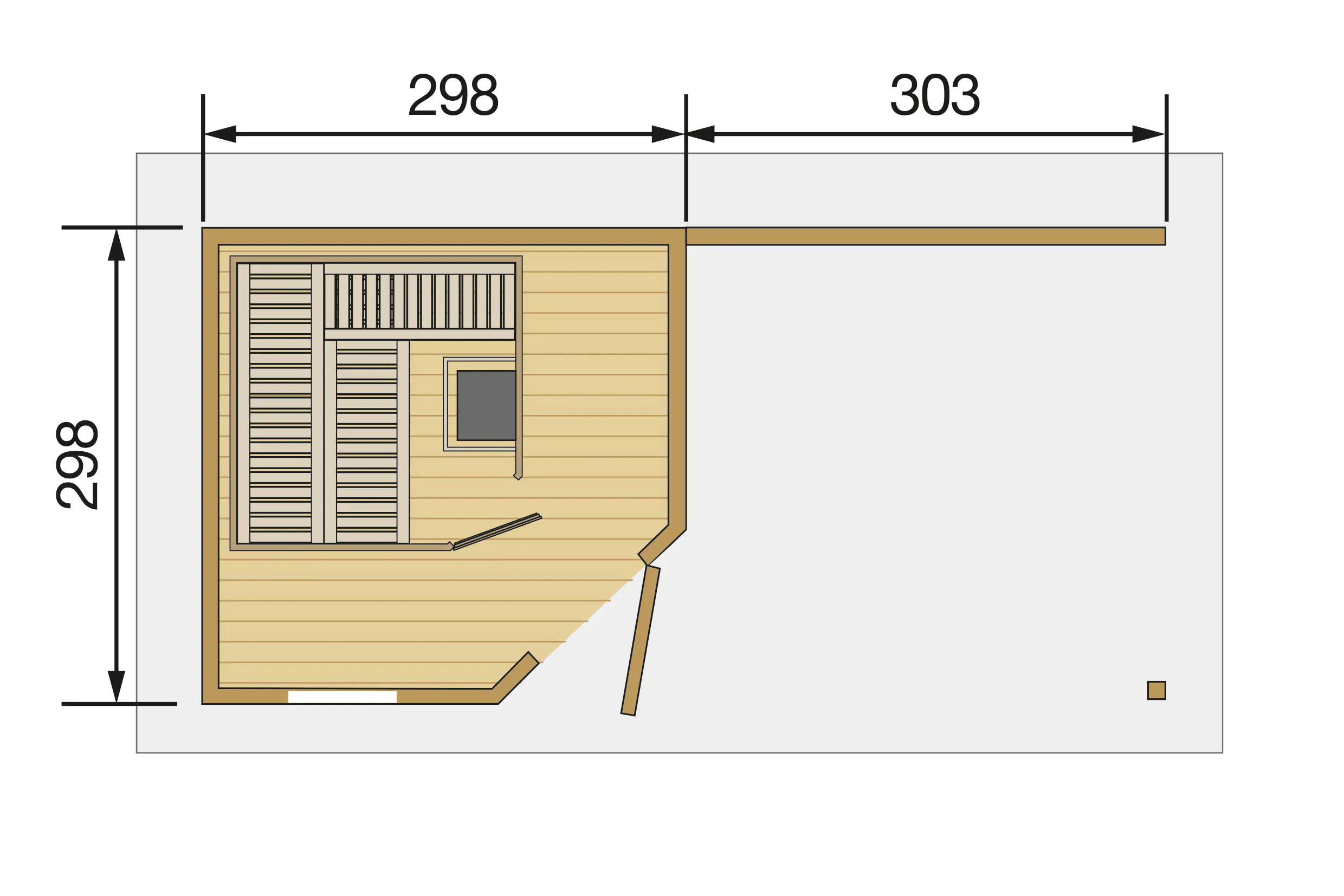 Weka Saunahaus SALO Gr. 2 Sparset 7,5 kW OS rot Weka Saunahaus SALO Gr. 2 Sparset 7,5 kW OS rot