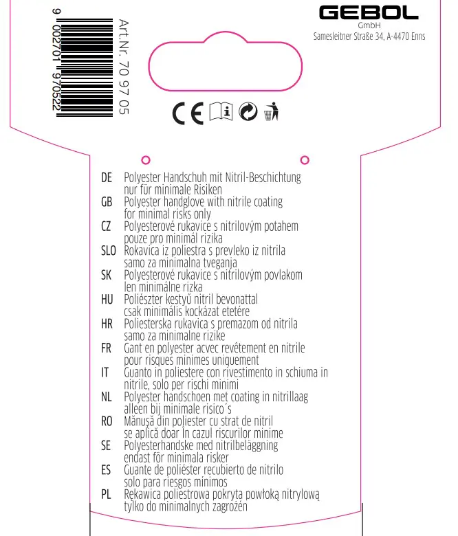 Gebol Handschuh Kids Blue  