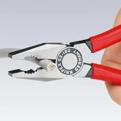 Knipex Kombizange 200 mm schwarz Mehrkomponenten-Hülle Knipex Kombizange 200 mm schwarz Mehrkomponenten-Hülle