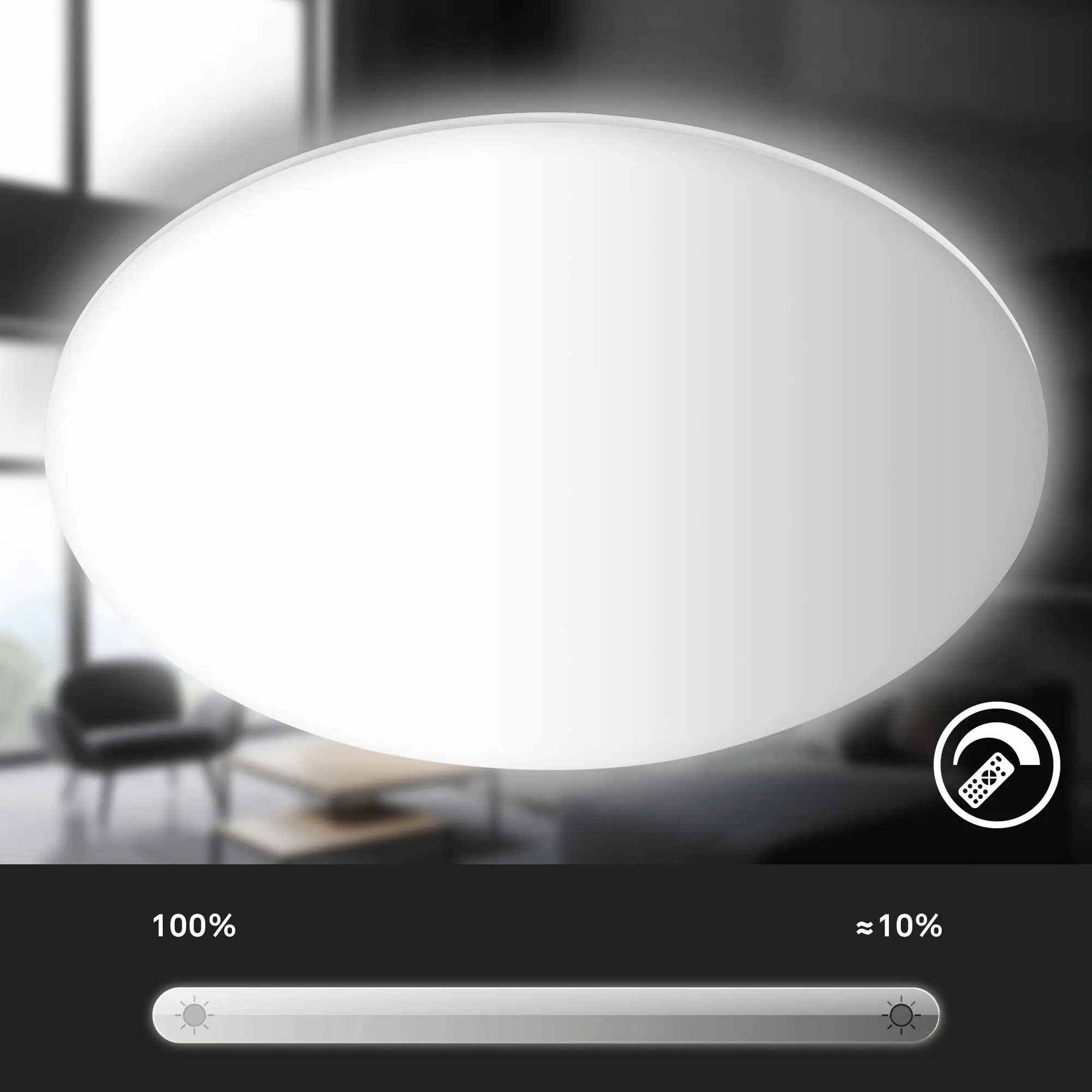 Briloner LED-Deckenleuchte Rowny Ø 45 cm weiß matt CCT dimmbar