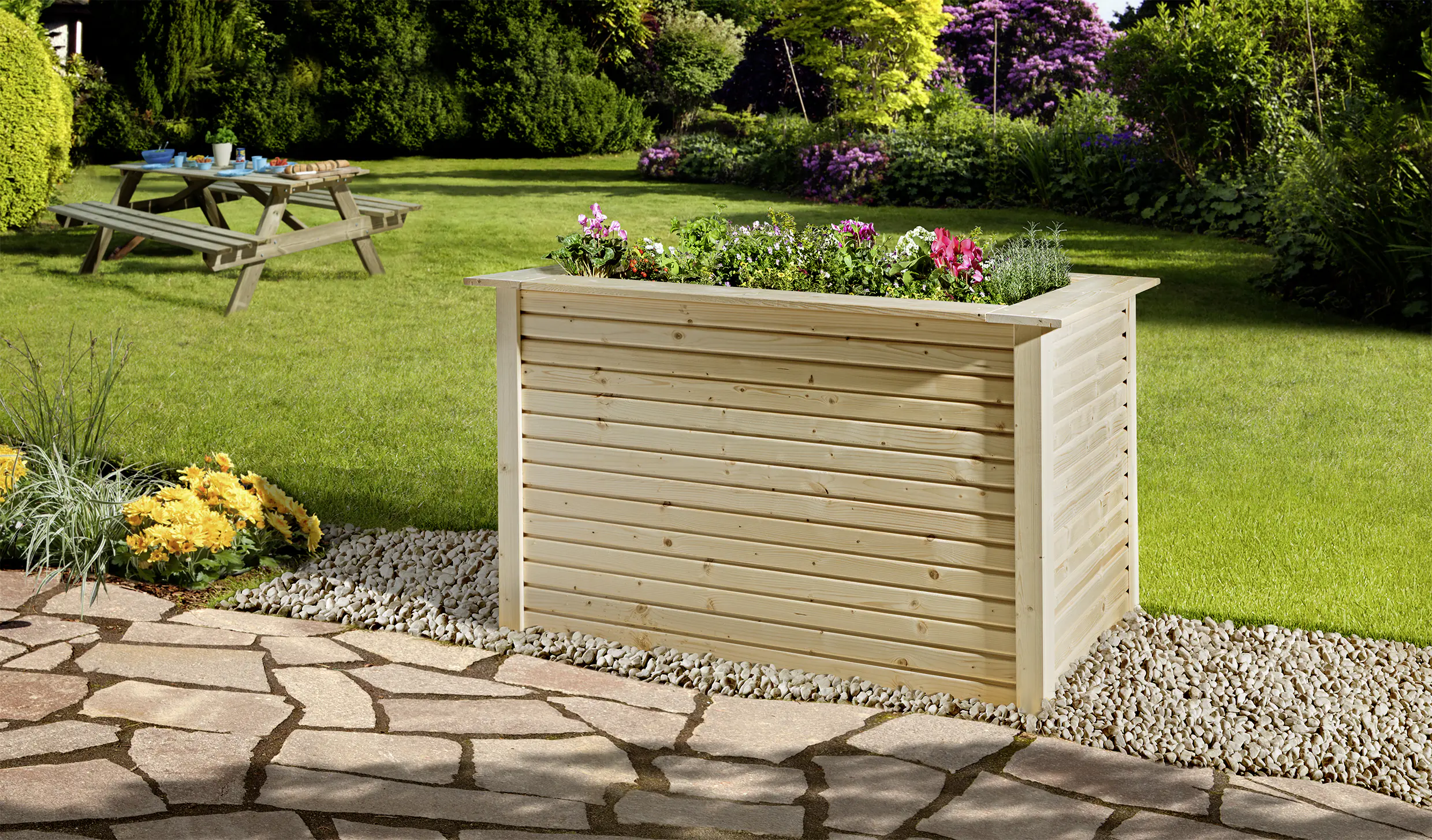 Weka Profi-Hochbeet WekaLine, 28 mm, natur