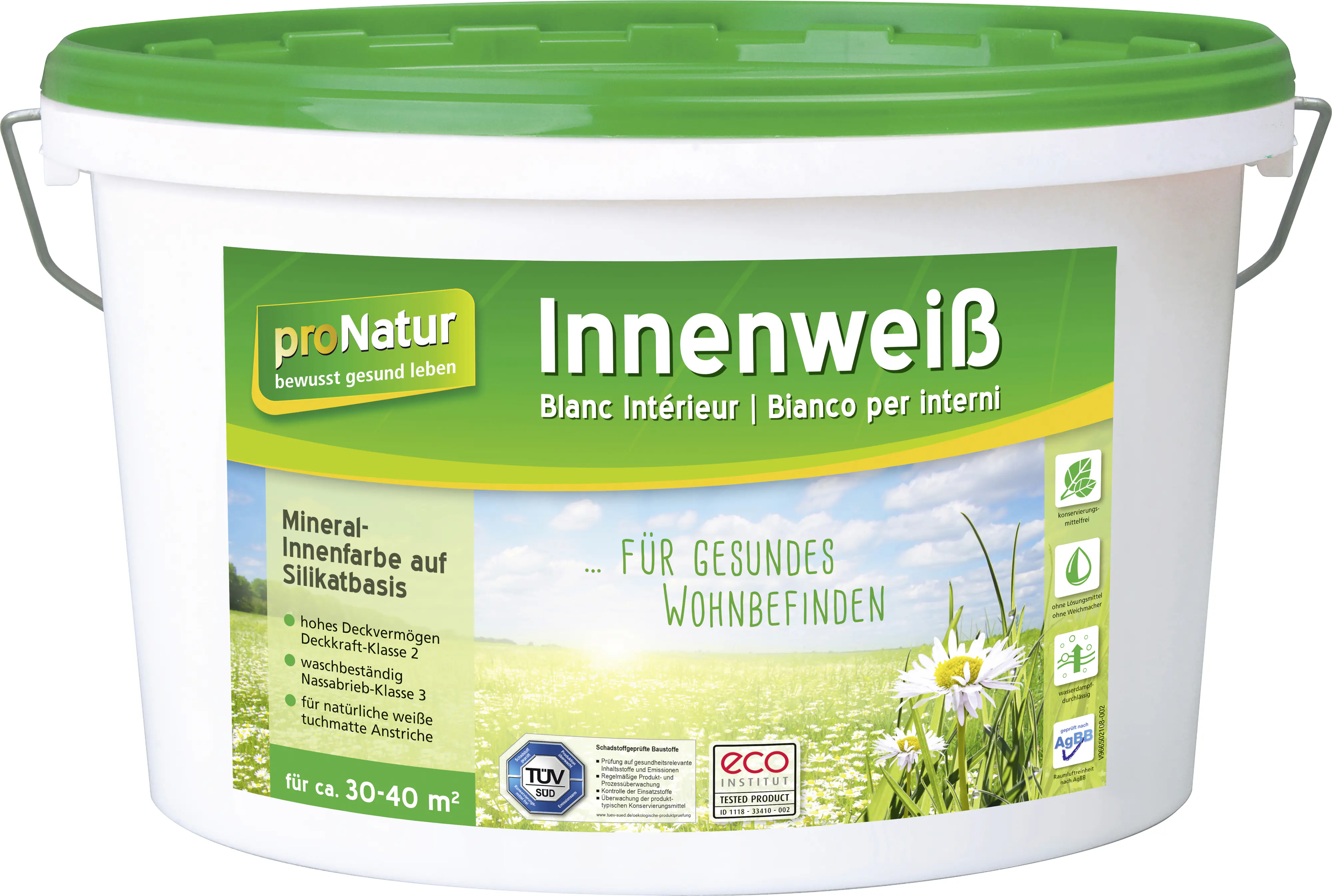 Pronatur Mineralfarbe Innenweiß 5 L weiß Pronatur Mineralfarbe Innenweiß 5 L weiß