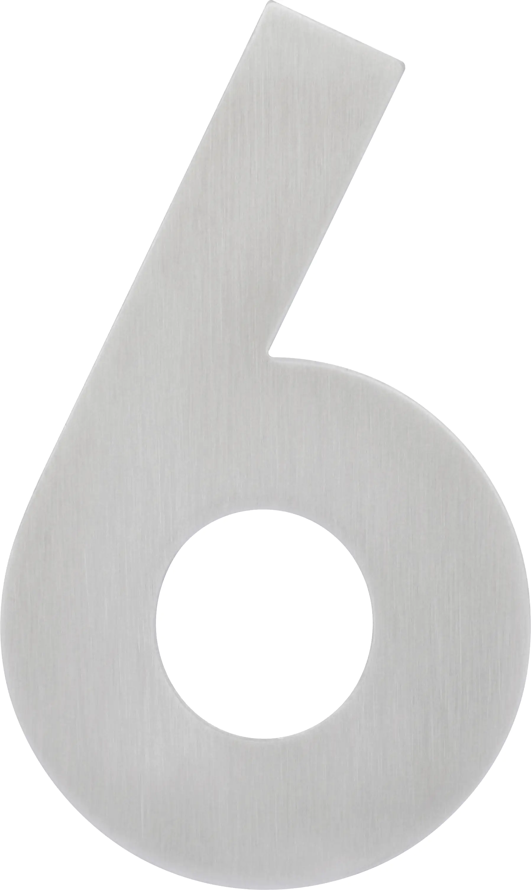 Alpertec Hausnummer 6 Edelstahl