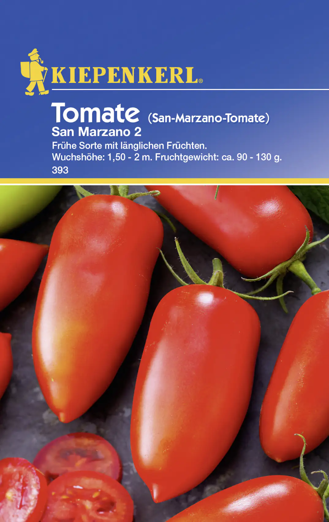 Kiepenkerl Tomate San Marzano 2 Solanum lycopersicum, Inhalt: ca. 20 Pflanzen