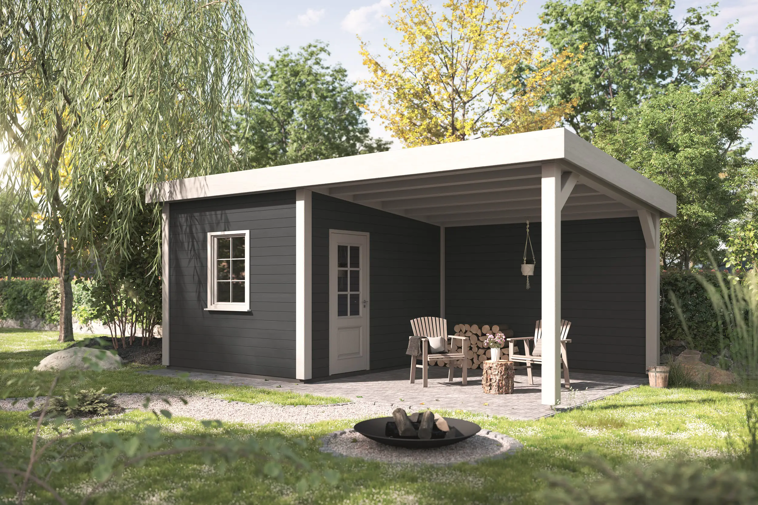 Alpina Wetterschutzfarbe deckend 0,75 L anthrazitgrau