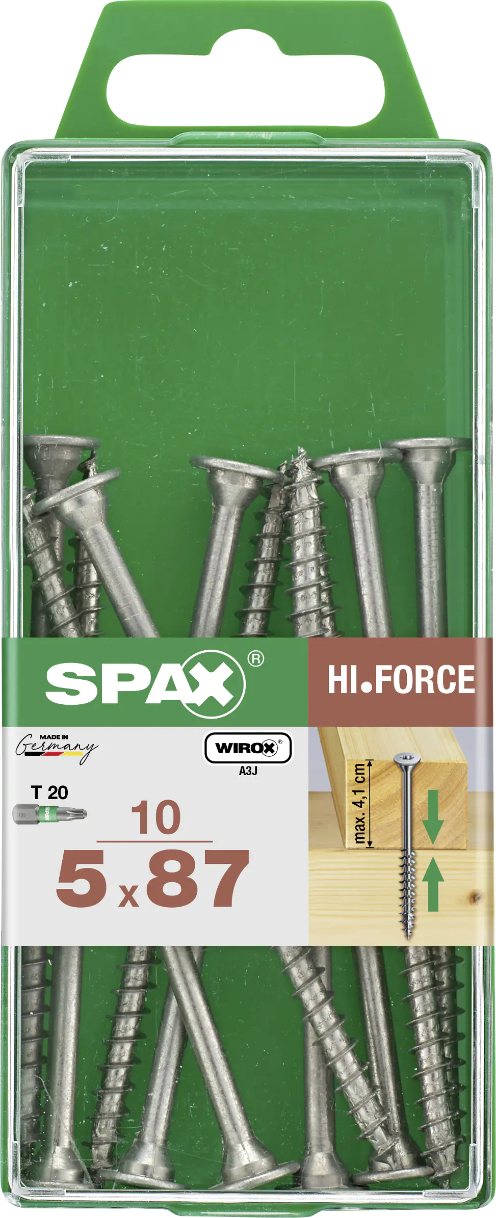 Spax Universalschrauben 5.0 x 87 mm TX 20 - 10 Stk.