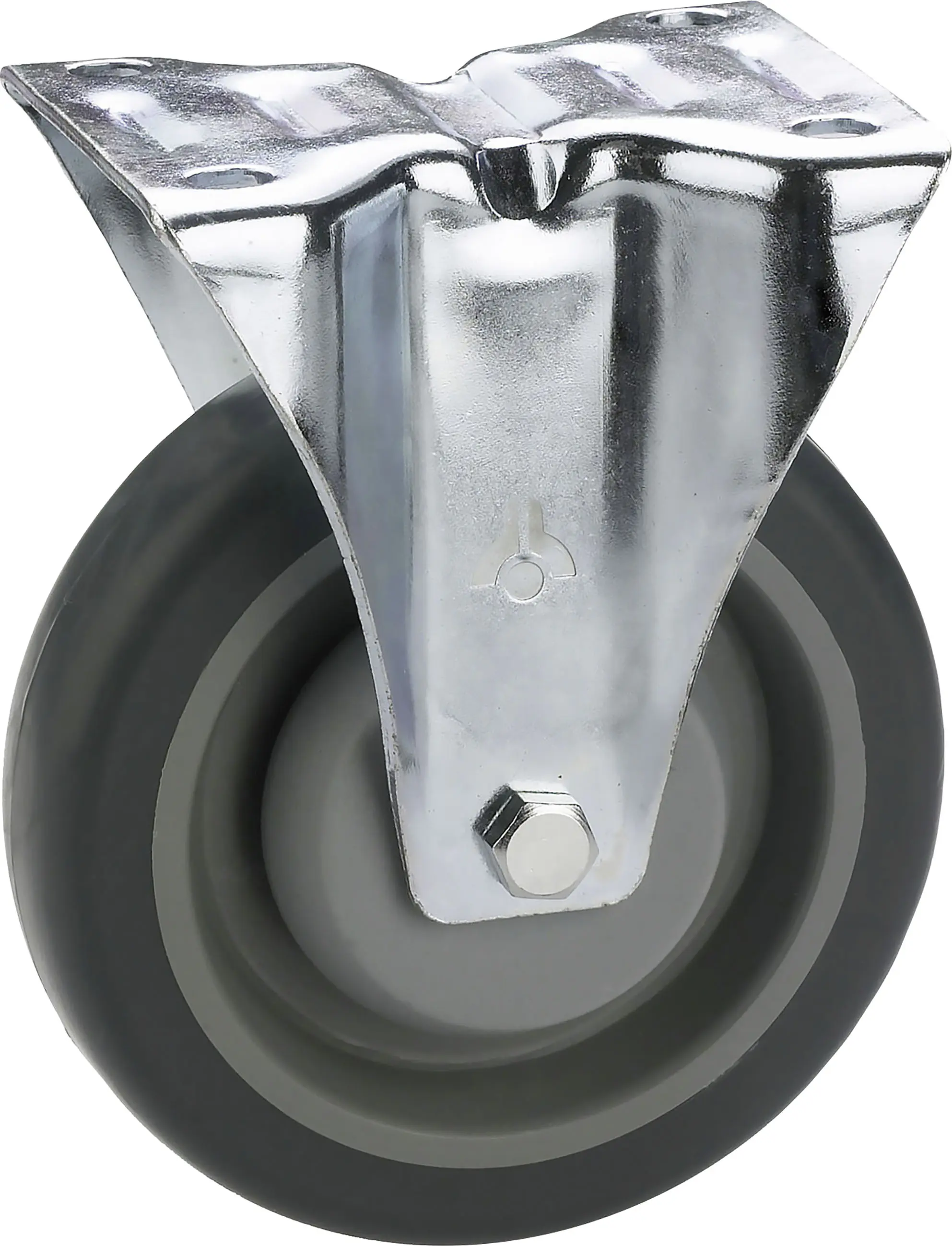 Transportgeräte-Bockrolle 80 x 32 mm Tragkr. 140 kg