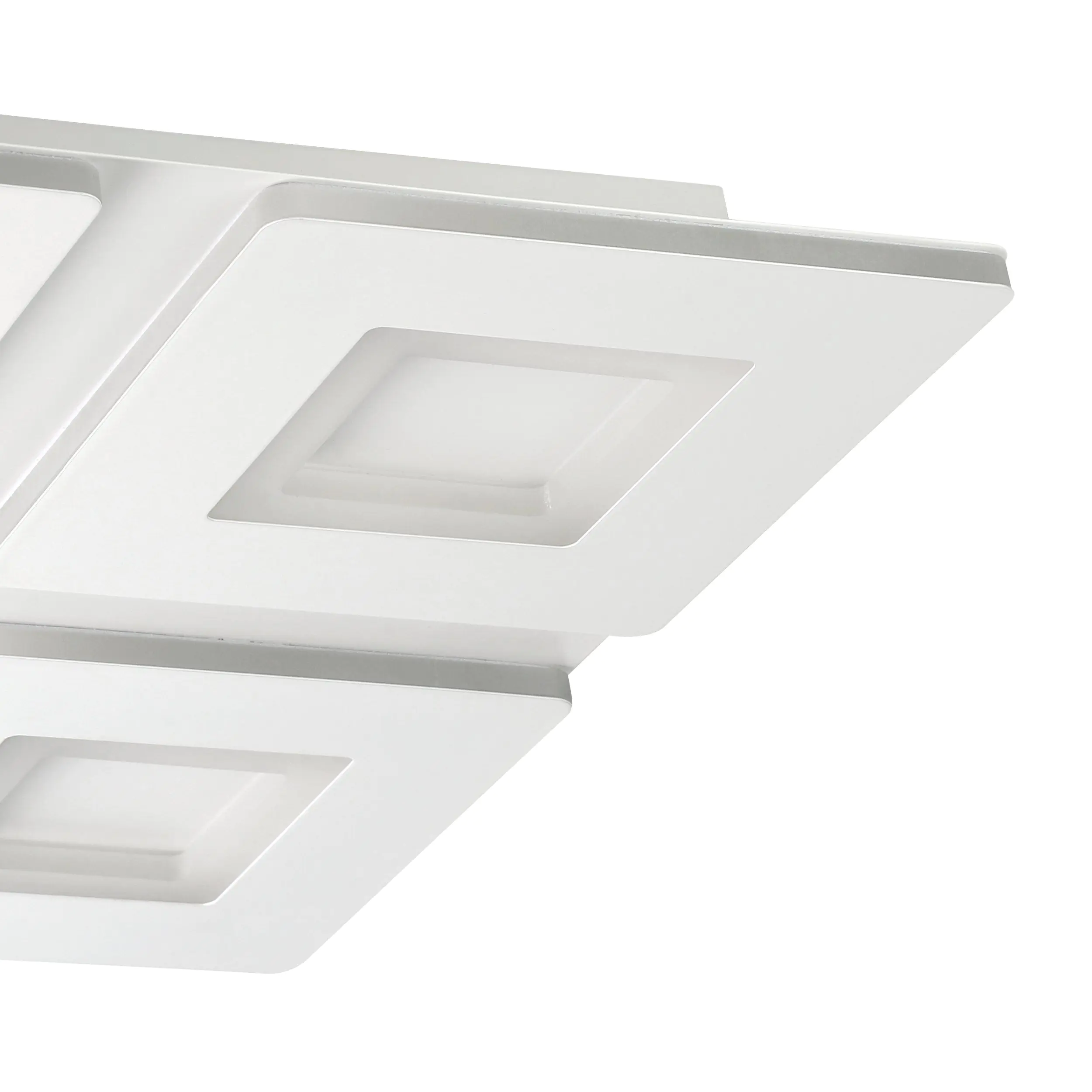 Eglo Connect LED Deckenleuchte Padrogiano-Z weiß 45 x 45 cm mit vier Quadraten Eglo Connect LED Deckenleuchte Padrogiano-Z weiß 45 x 45 cm mit vier Quadraten