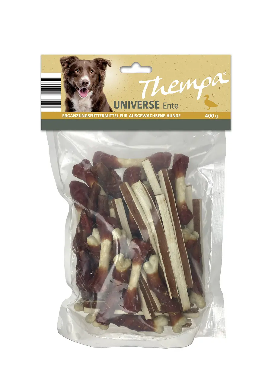 Thempa Hundesnack Adult Kaustreifen 400 g Ente