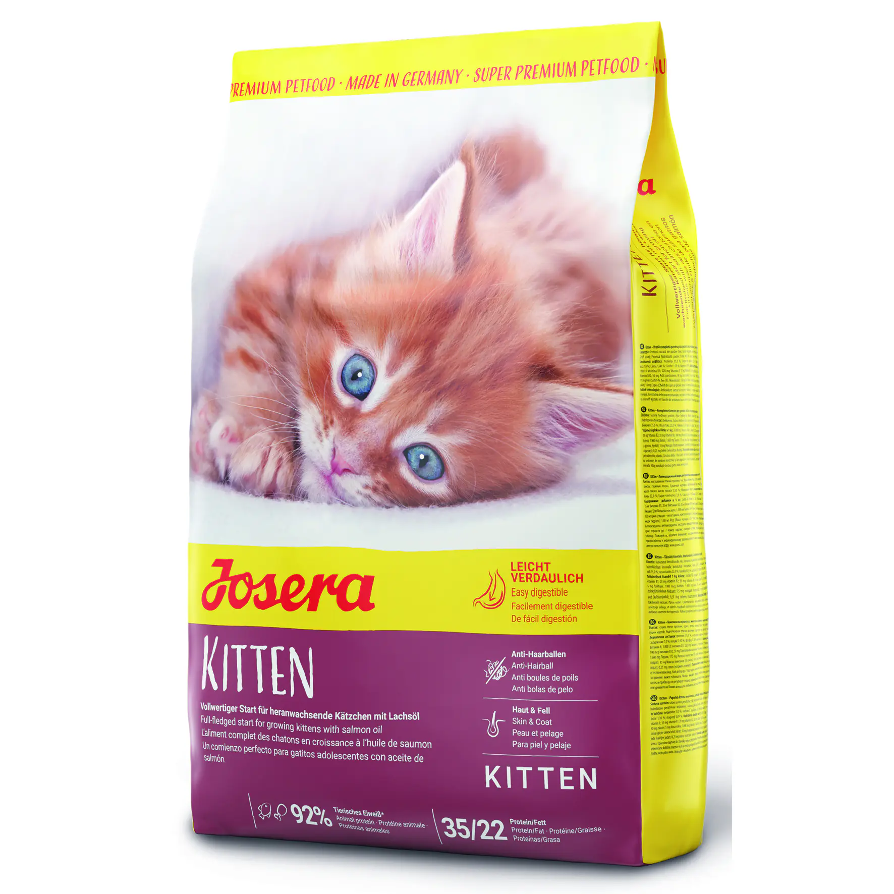 Josera Katzentrockenfutter Kitten 2 kg Geflügel & Lachs