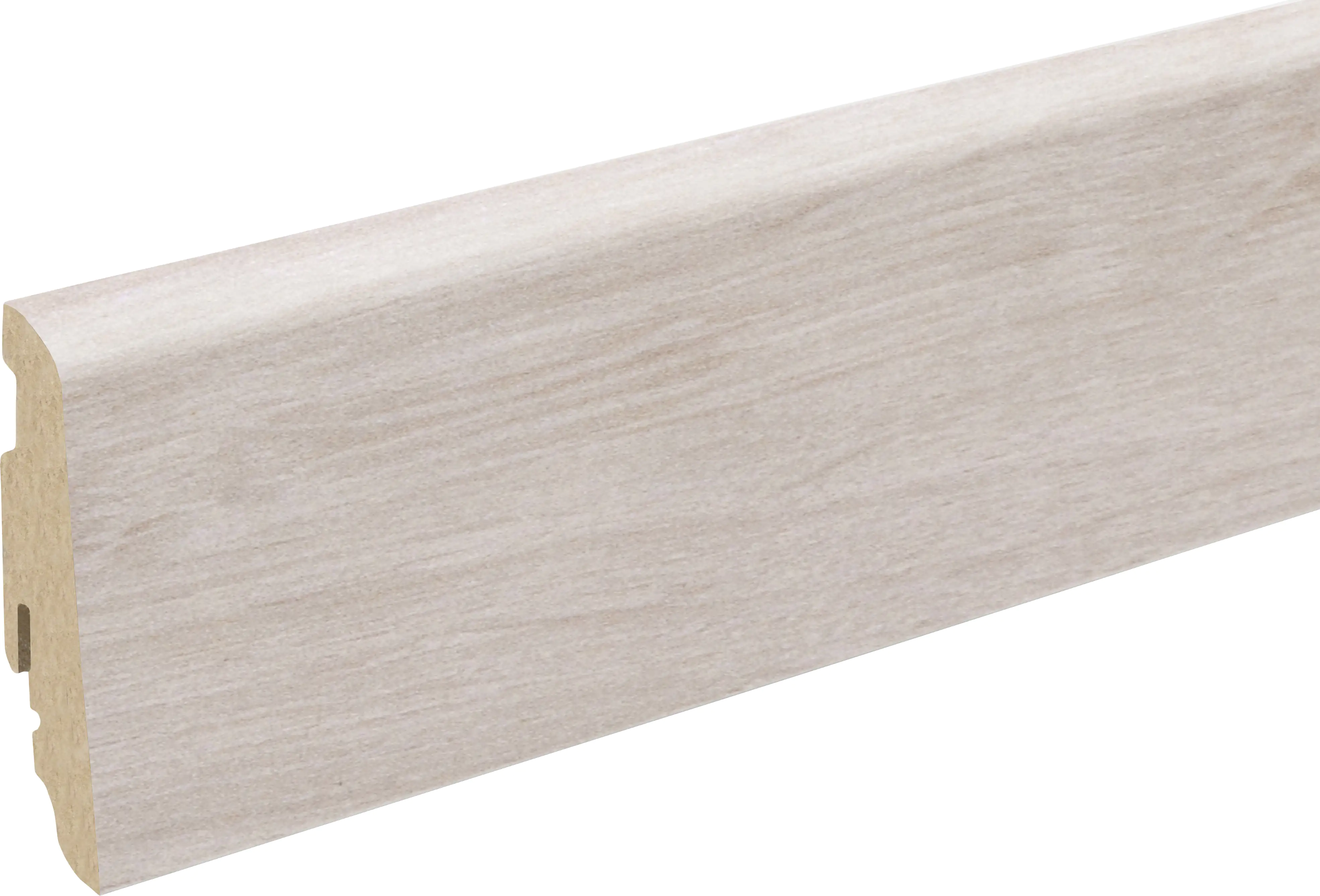 Neuhofer Fußleiste 240 cm 58 x 19 mm Yukon Eiche hell Neuhofer Fußleiste 240 cm 58 x 19 mm Yukon Eiche hell
