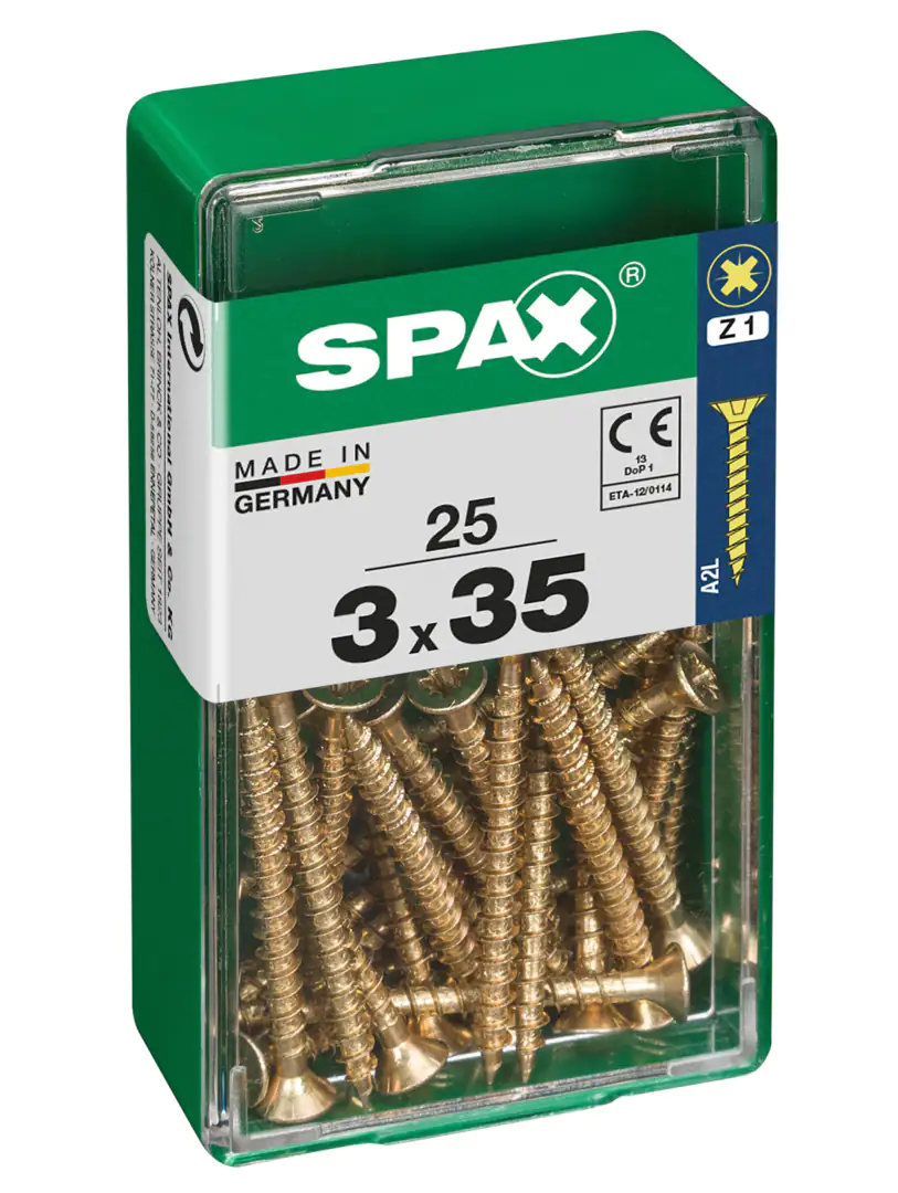 Spax Universalschrauben 3.0 x 35 mm PZ 1 - 25 Stk.