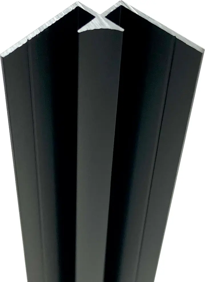 Wetwall Profil Außenecke 244 cm schwarz matt