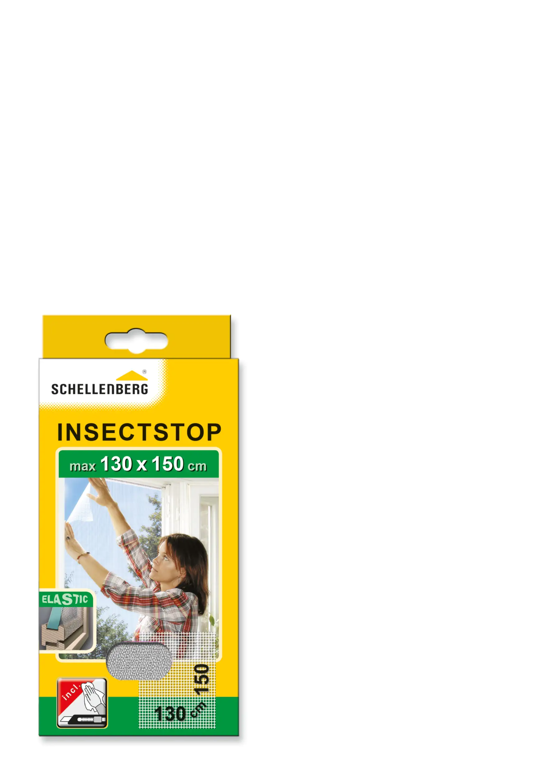 Schellenberg Fliegengitter 130 x 150 cm weiß kürzbar