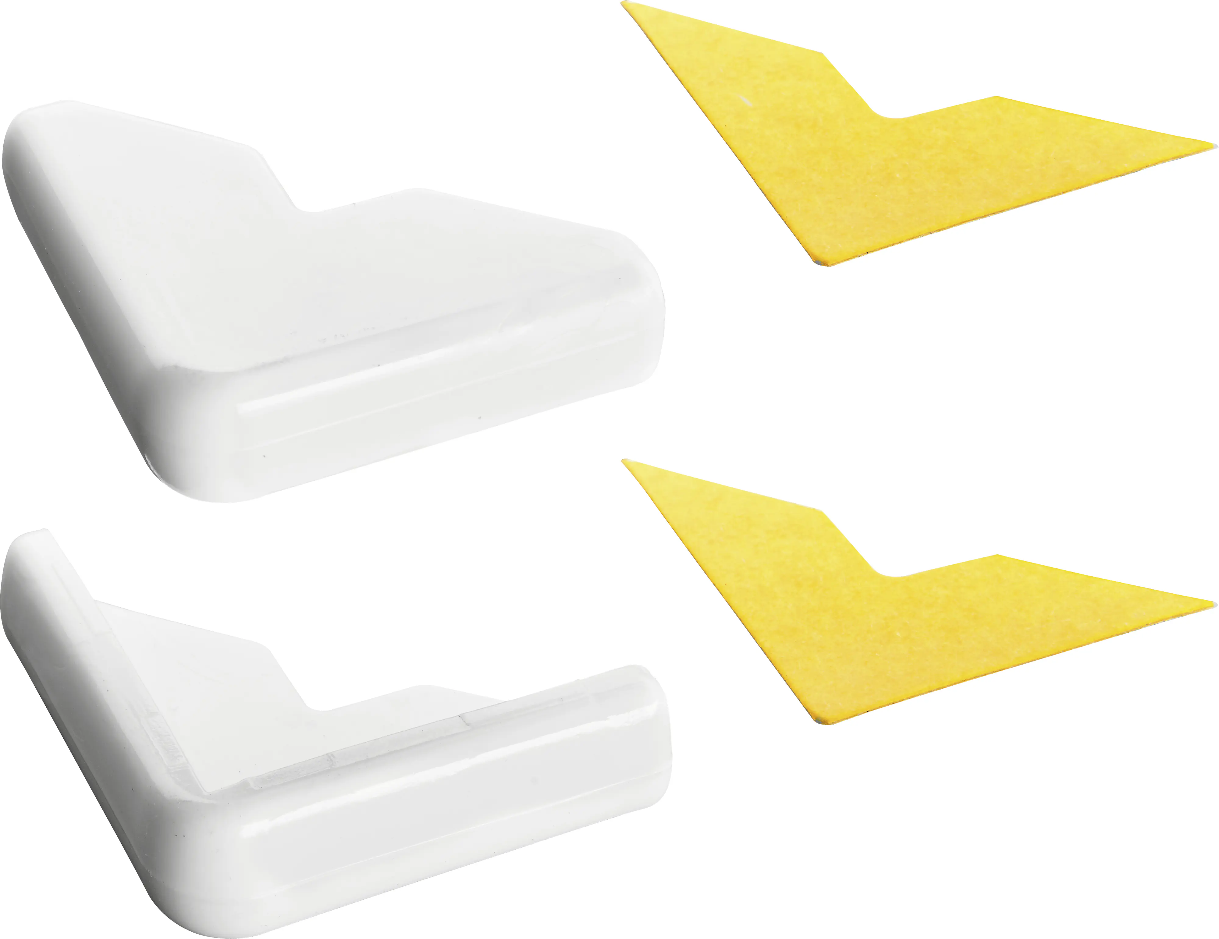 Hettich Eckenpuffer Kunststoff 30 x 30 x 8,5 mm selbstklebend weiß