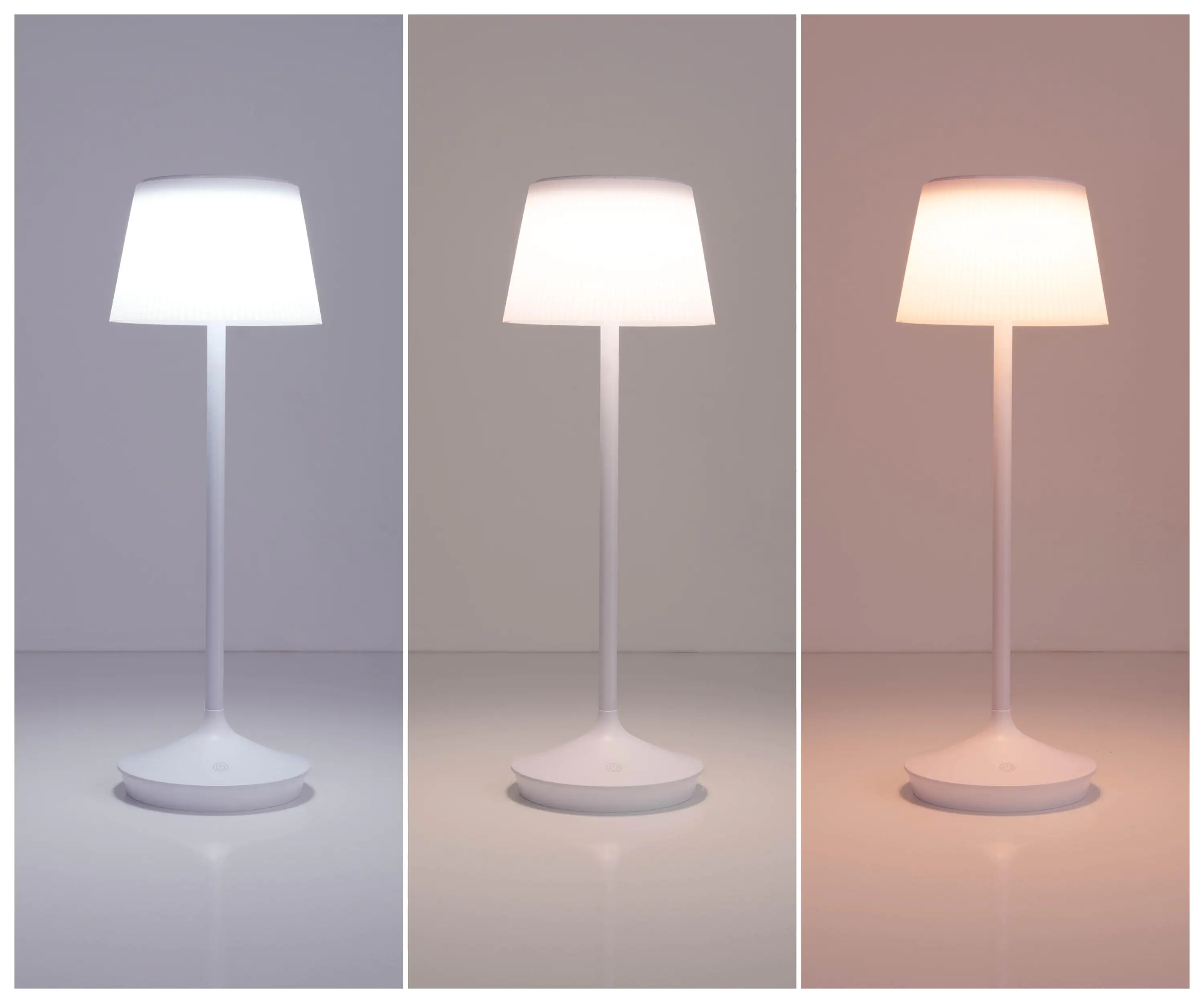 Light & More Solar-Tischleuchte Emmi weiß 38 x 13 cm Light & More Solar-Tischleuchte Emmi weiß 38 x 13 cm