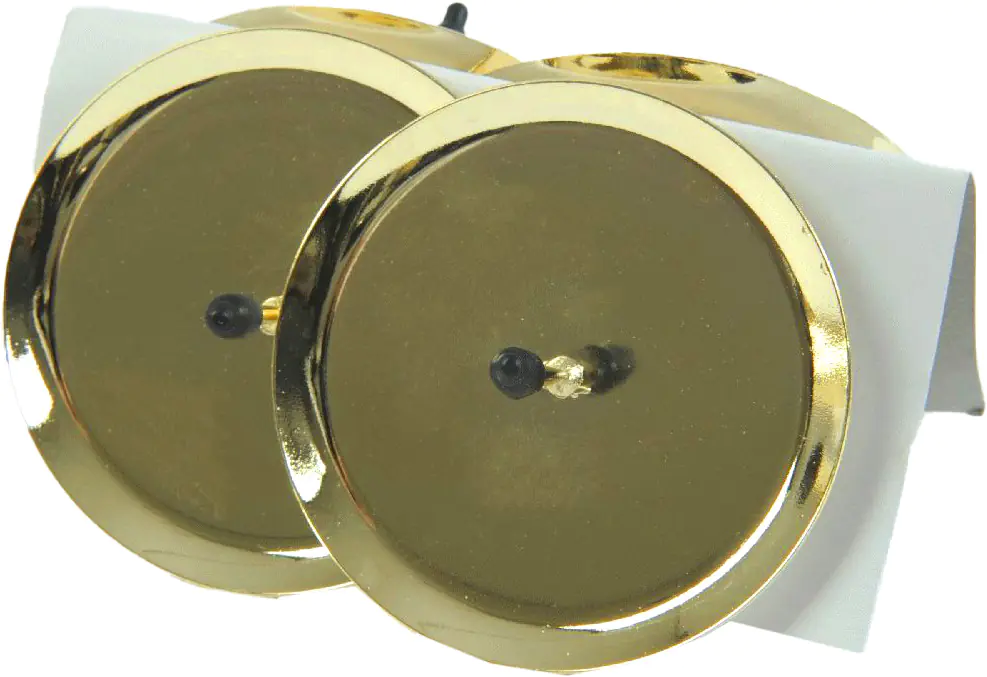 Kaemingk Metall-Adventskerzenhalter Ø 10 cm hellgold - 4 Stück